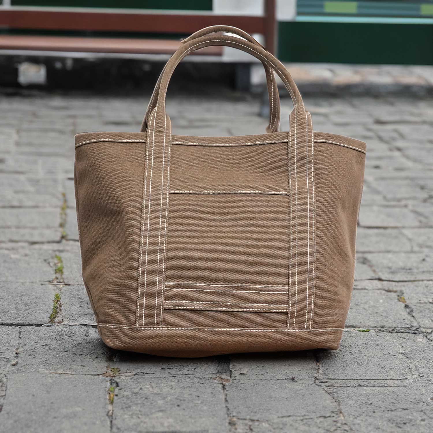100-Year Tote】極厚4号帆布 ハンドメイド トートバッグ ブラウン｜100
