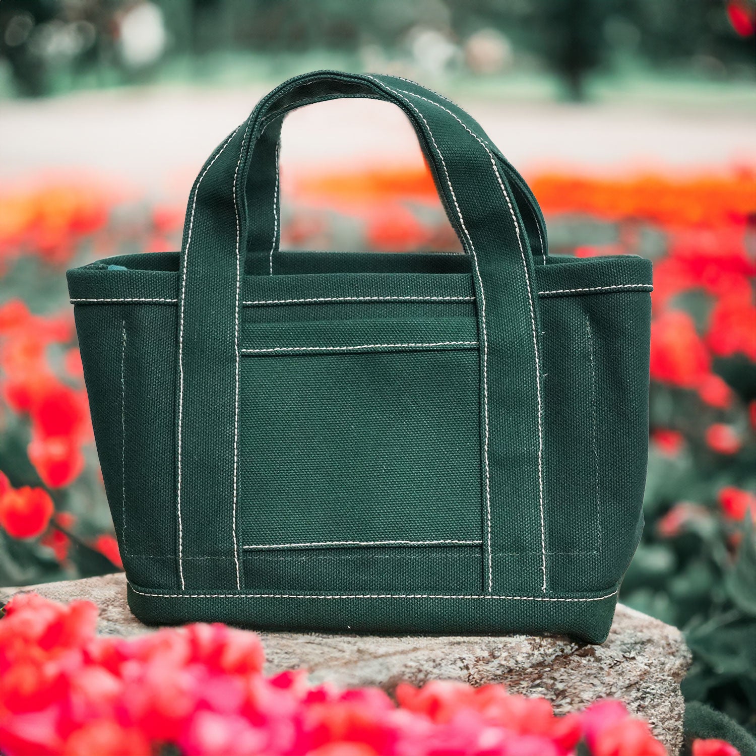 100-Year Tote】極厚4号帆布 ハンドメイド トートバッグ グリーン(ミニ