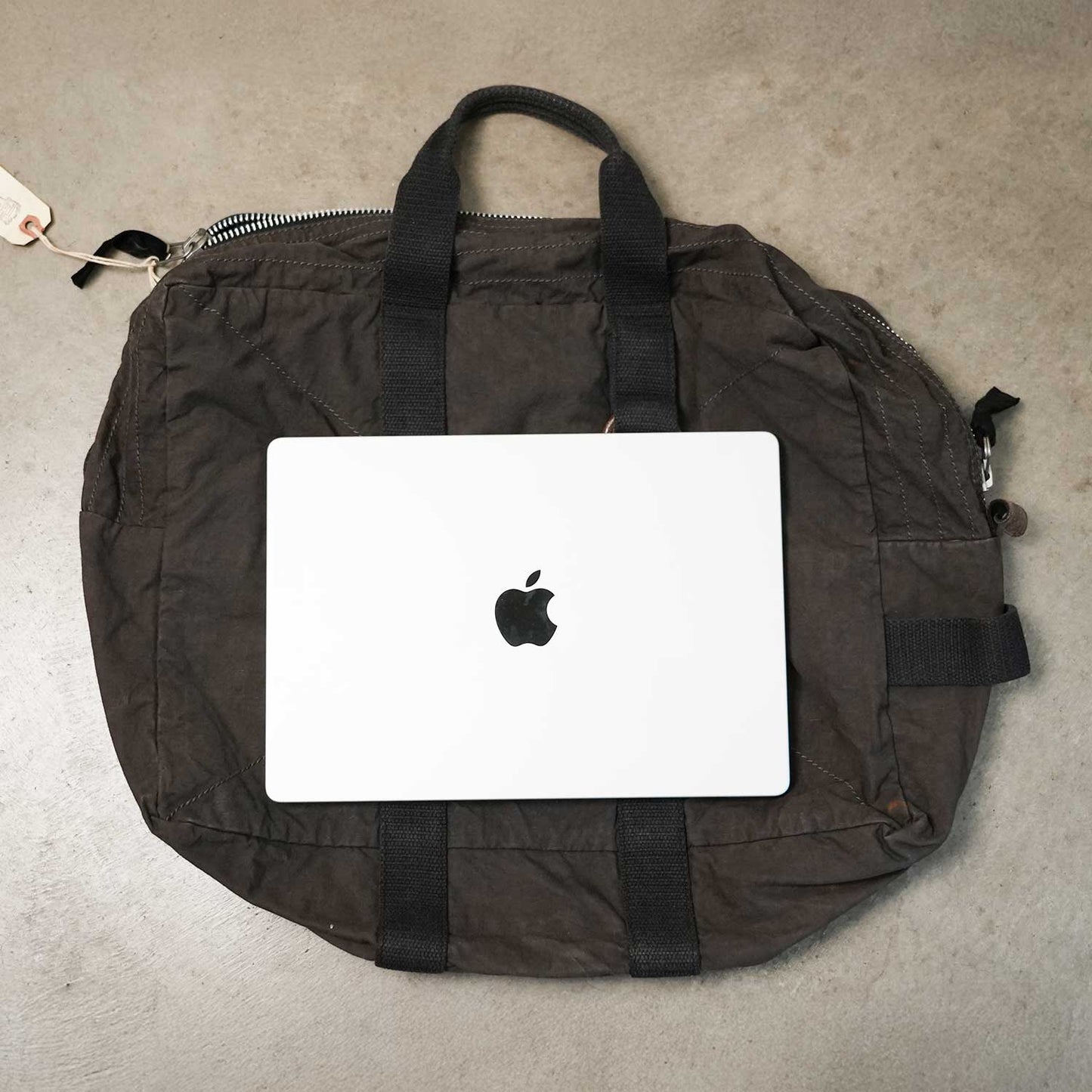 FRENCH MILITARY BLACK DYED DUFFEL BAG 50sフランス軍テント × USミリタリーダッフルリメイク