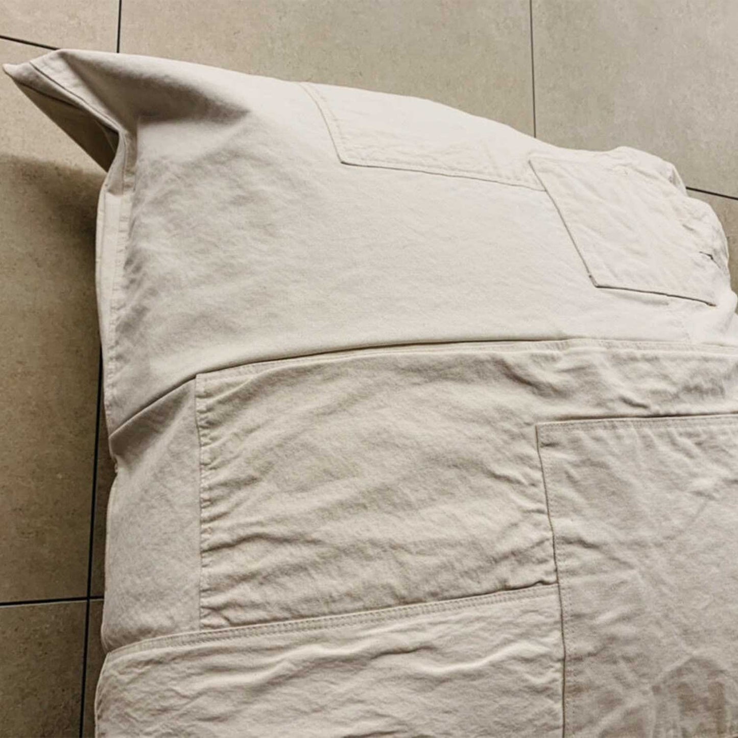 商品管理 TK-Boro クッション(Canvas)(日本製帆布生地パッチワーククッションBOROスタイル)90cm角|T.K GARMENT SUPPLY|リメイク・リサイクル・ナチュラルをメインコンセプトとして掲げたブランド 触り心地も抜群です