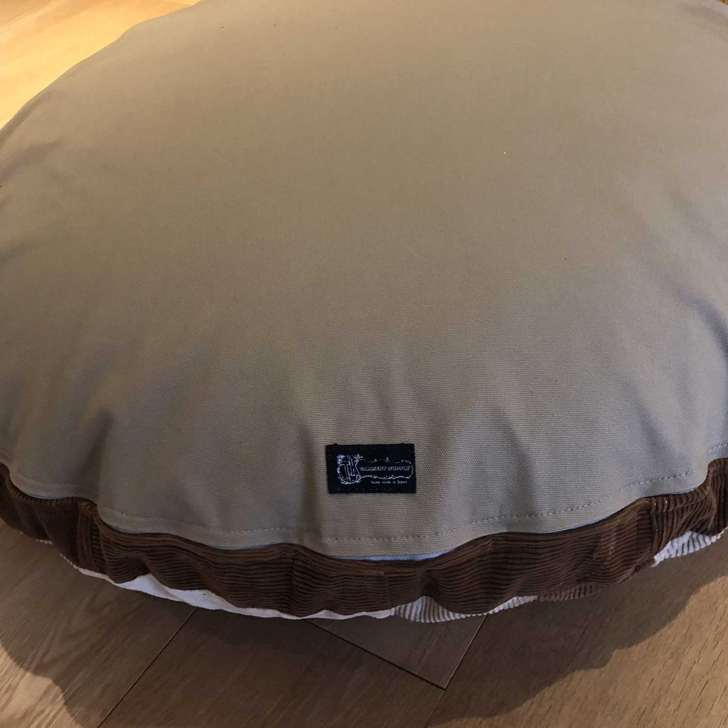 T K コーディロイ patchwork ラウンドクッション 90cm