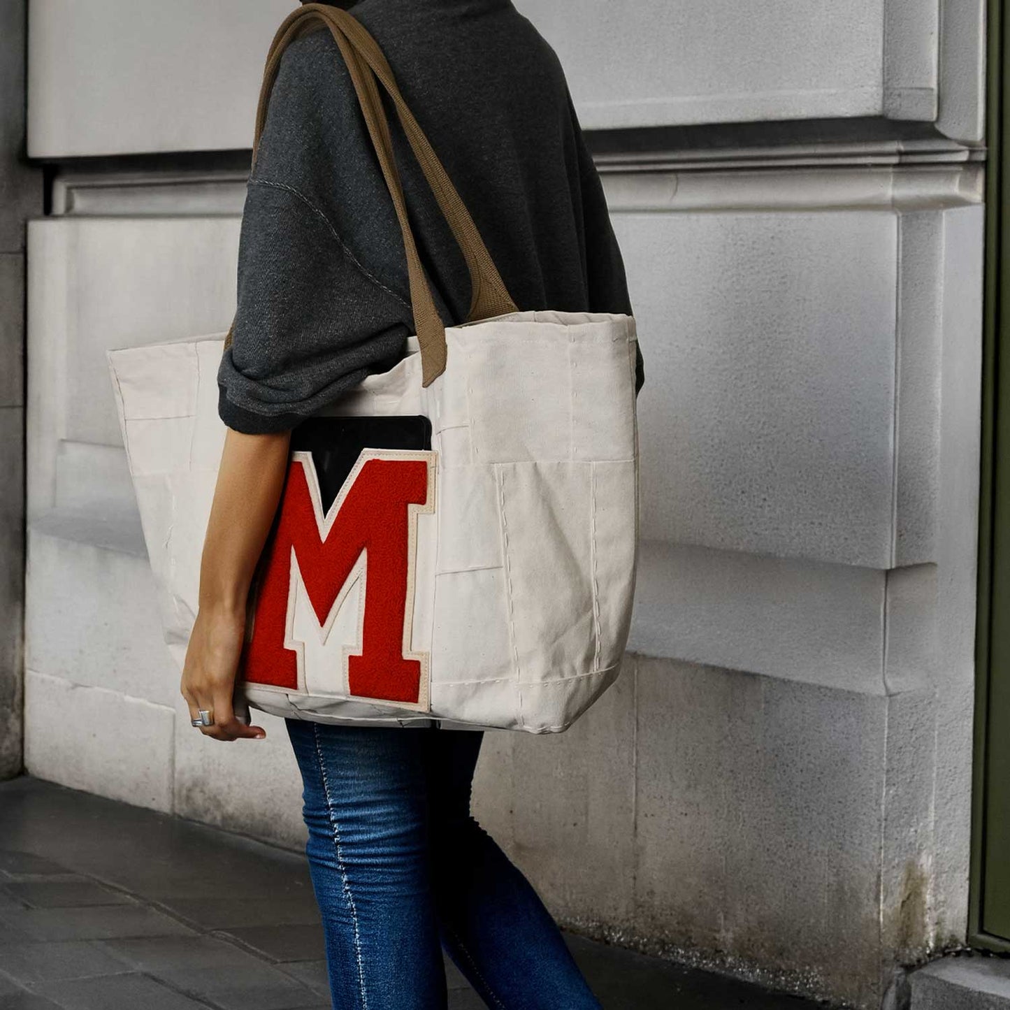BORO PATCHWORK CANVAS TOTE|1970年代のヴィンテージワッペン使用のトートバッグ