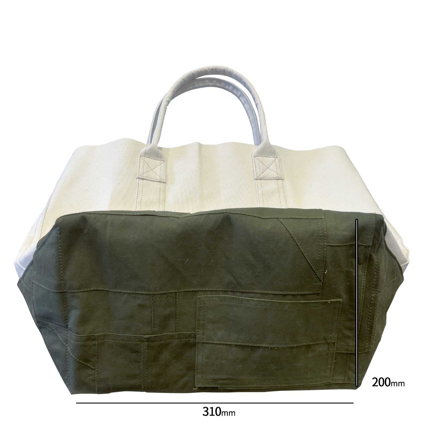 6号帆布トートバッグ｜USビンテージテントパッチワーク