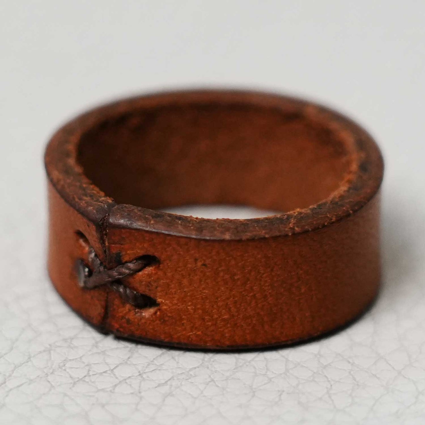 ヴィンテージミリタリーレザーリング 40s 革 指輪 アクセサリー ハンドメイド