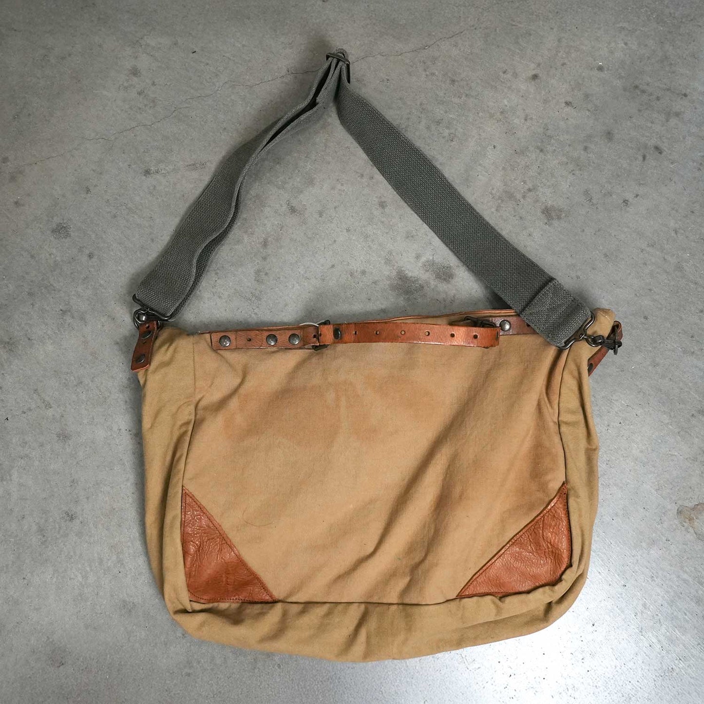 FRENCH TENT POSTMAN SHOULDER BAG フレンチテントポストマンショルダーバッグ 50s 牛革
