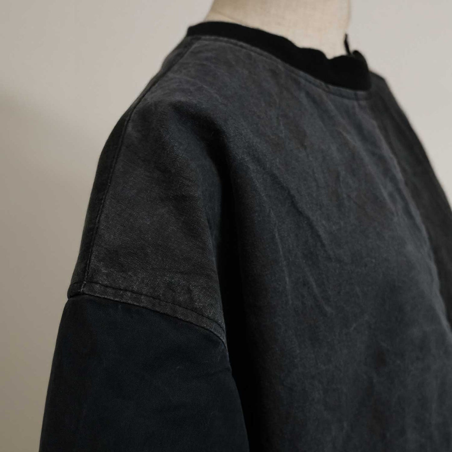 パネルプルオーバー 50s ハンドメイド リメイク USヴィンテージミリタリーテント（ネイビー）