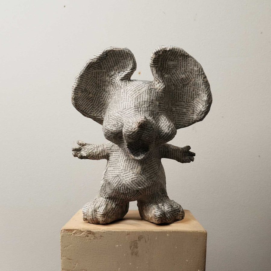 TKマウス 段ボールオブジェ リサイクル ハンドメイド インテリア 雑貨