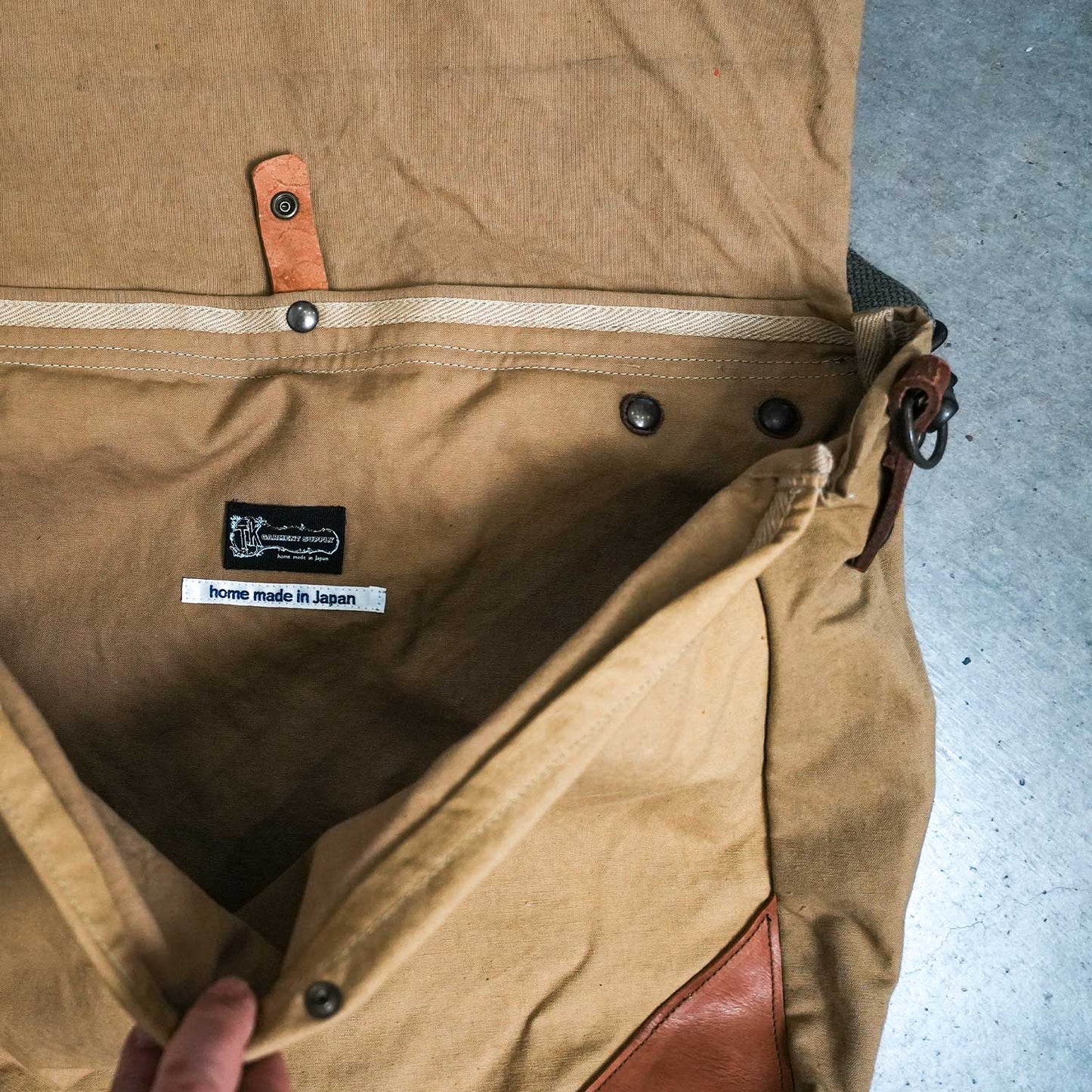 FRENCH TENT POSTMAN SHOULDER BAG フレンチテントポストマンショルダーバッグ 50s 牛革