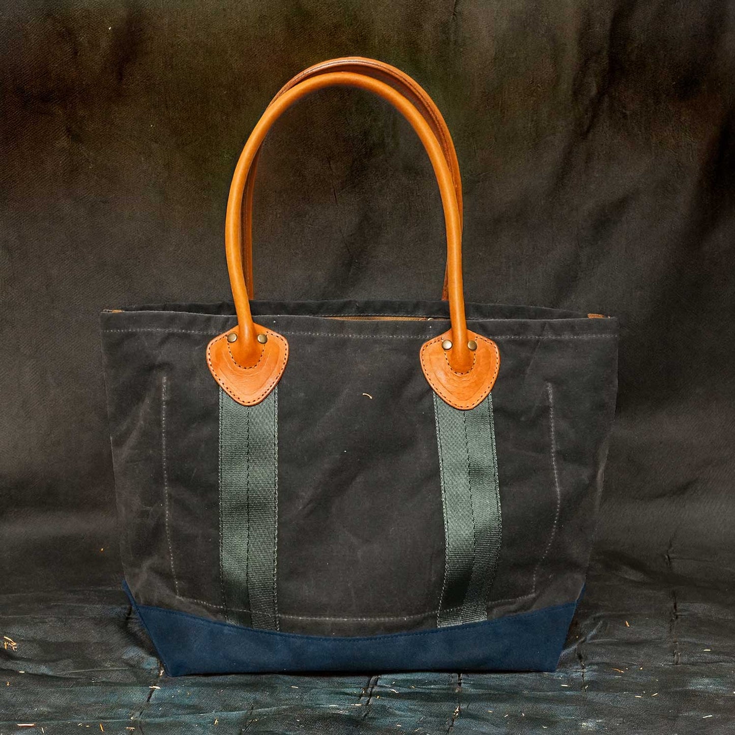 【Mサイズ】FAIRFIELD WAXED COTTON TOTE  ワックスコットントートバッグ 70sミリタリーテープ使用