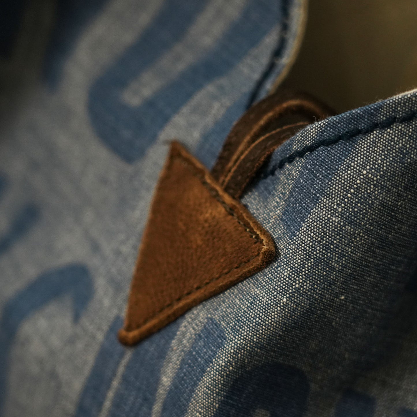 Hobo Bag — Chambray × 50’s Iron Logo【50’s バスストッププリント】