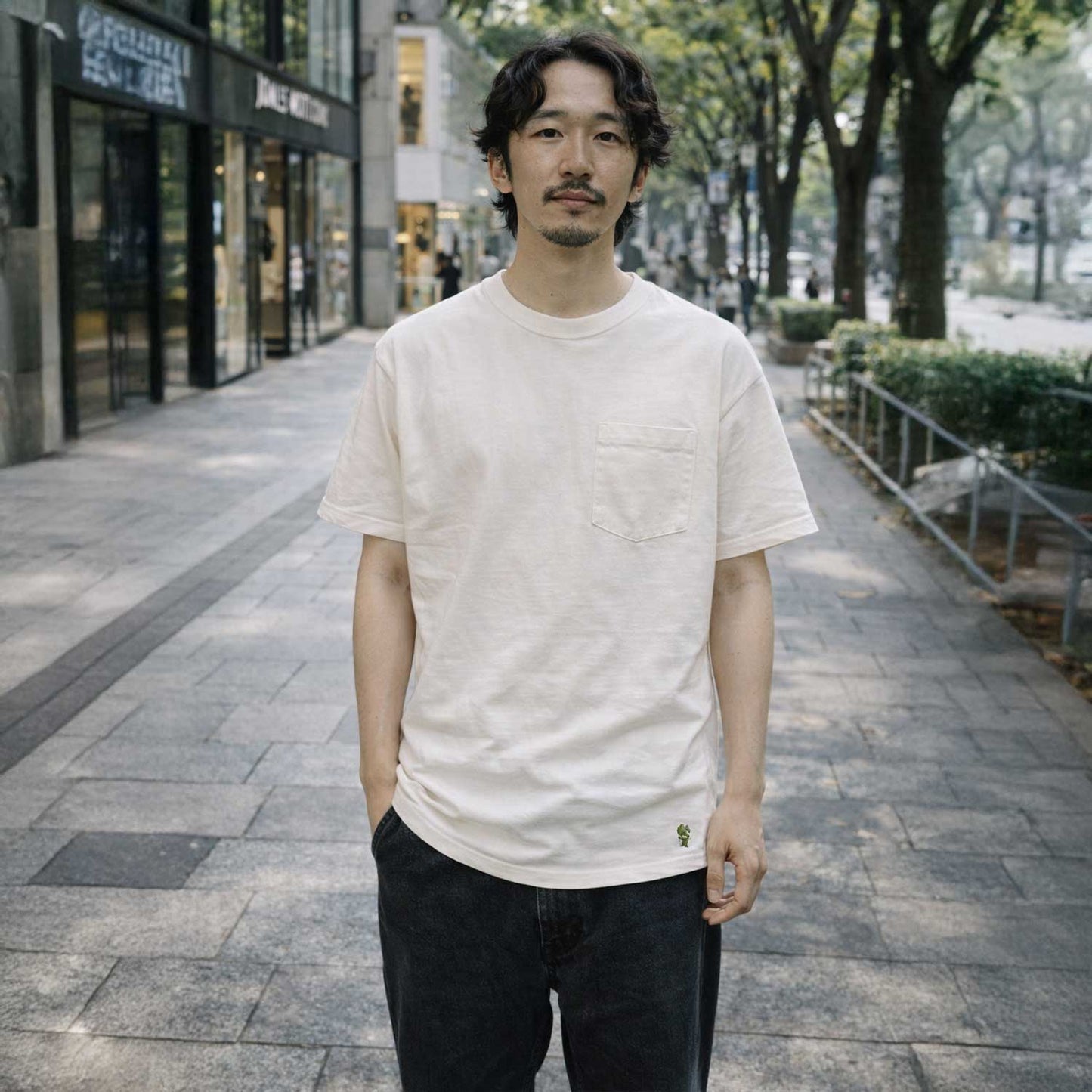 TKR ROUND TEE 裾ラウンドTシャツ T.Kマウス刺繍