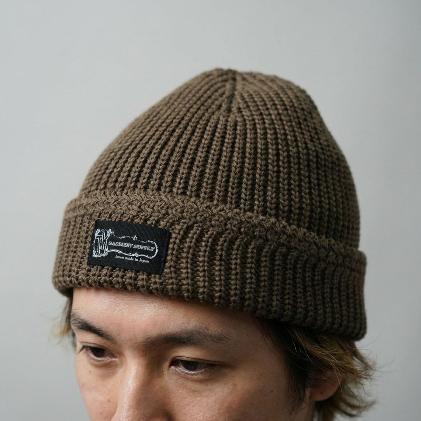 Military Knit Cap — Cotton 100% / Logo Tag【軍用ニットCAPをベースに、日本製で再構築】