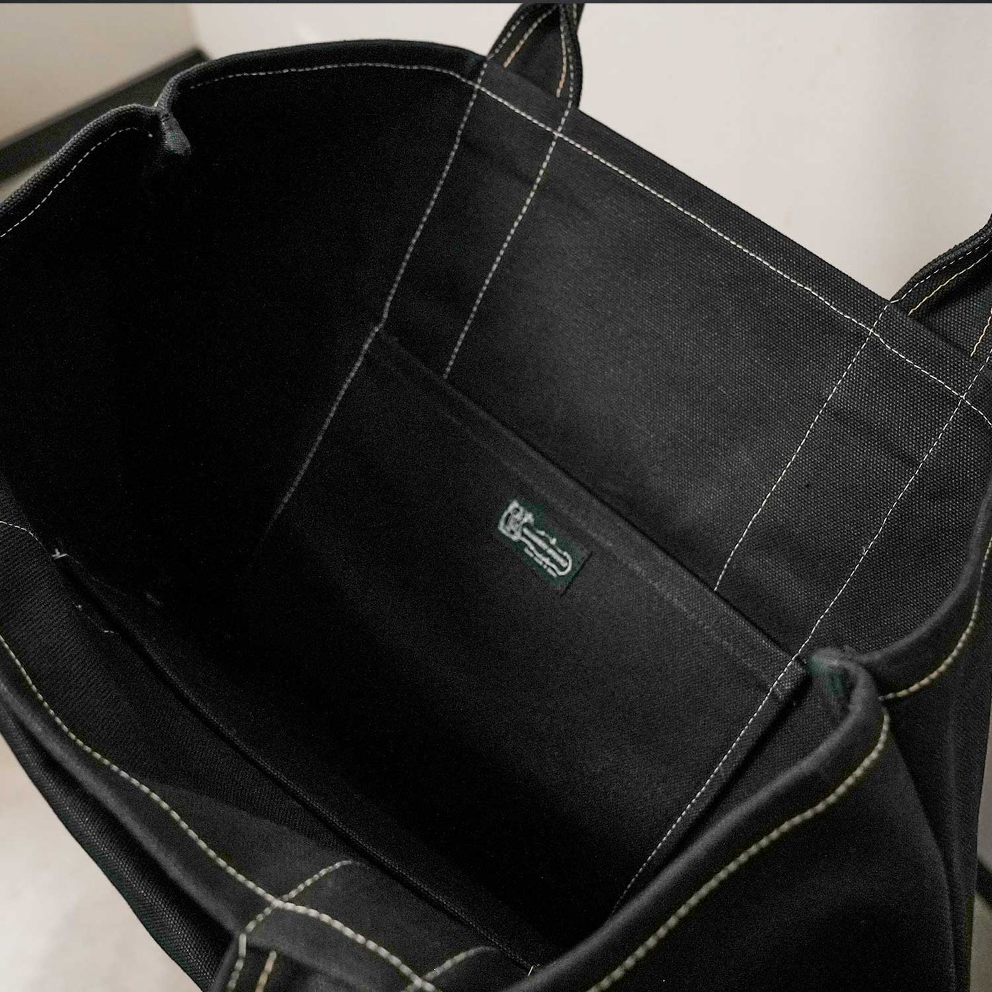 極厚4号帆布 ハンドメイド トートバッグ ディープブラック｜100年愛せるタフな極厚4号キャンバス