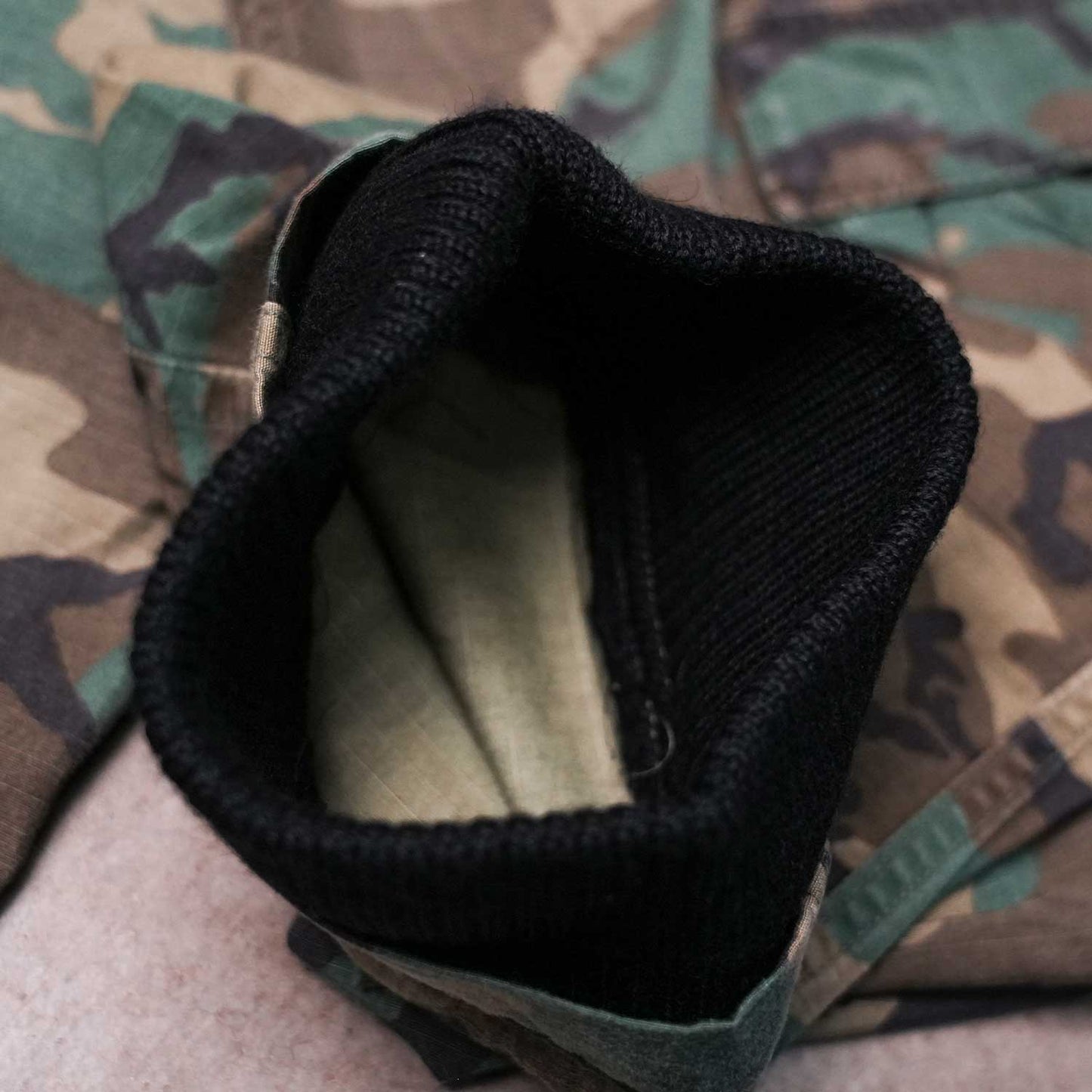 70’s US ARMY Camouflage Cargo Pants Ribbed Remake 70’s US ARMY カモフラージュリメイクパンツ　【ビンテージリメイク】
