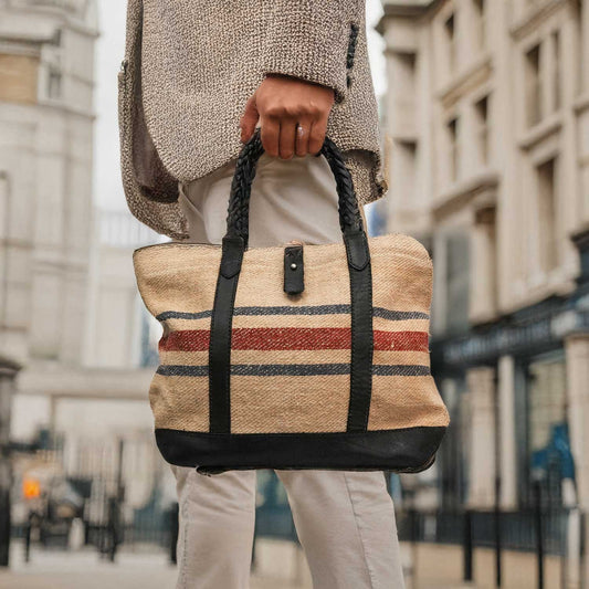 ヴィンテージ ヨーロピアングレインサック トート