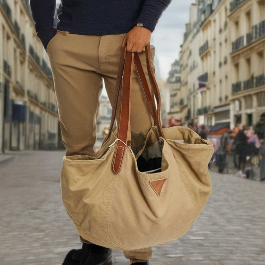 【希少】1940’s French Army Tent Fabric Tote Bag　1940年代フランス軍テント生地使用 トートバッグ