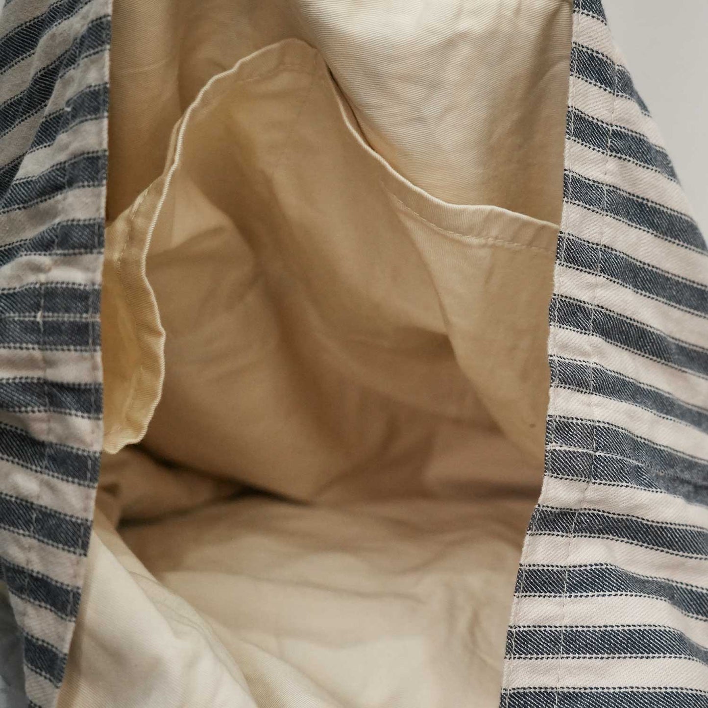 Grain Stripe Tote ビンテージ フレンチストライプ 米こく用麻袋生地使用のトートバッグ