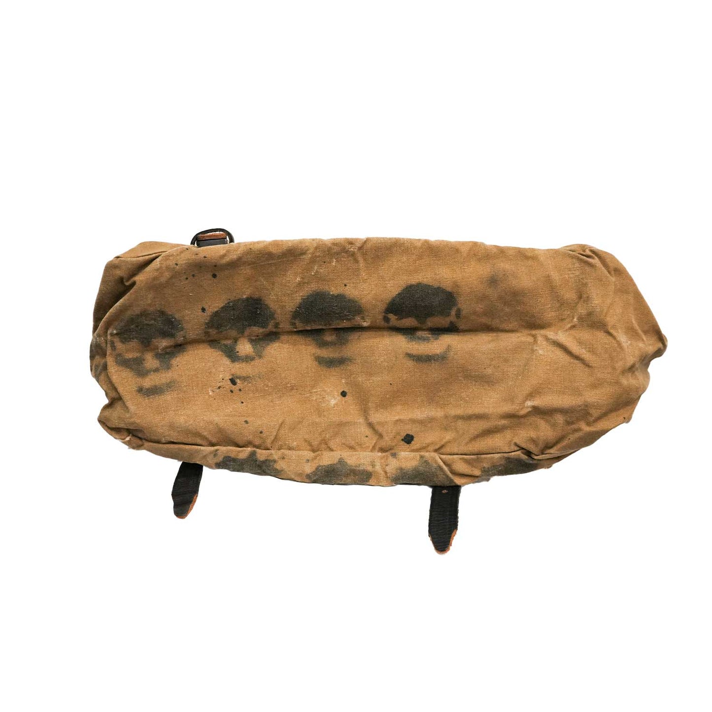 Oilcloth ショルダーバッグ ビンテージオイルクロス使用 ハンドプリント