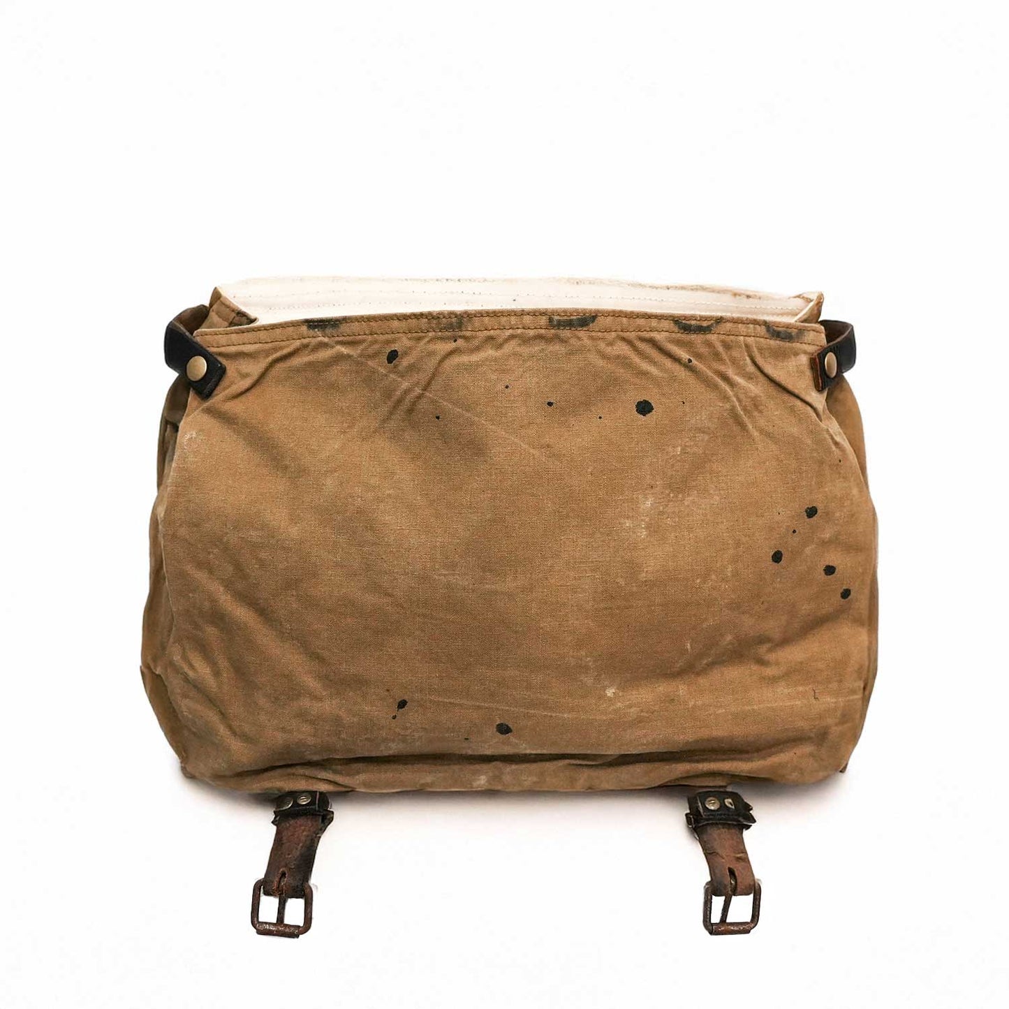 Oilcloth ショルダーバッグ ビンテージオイルクロス使用 ハンドプリント