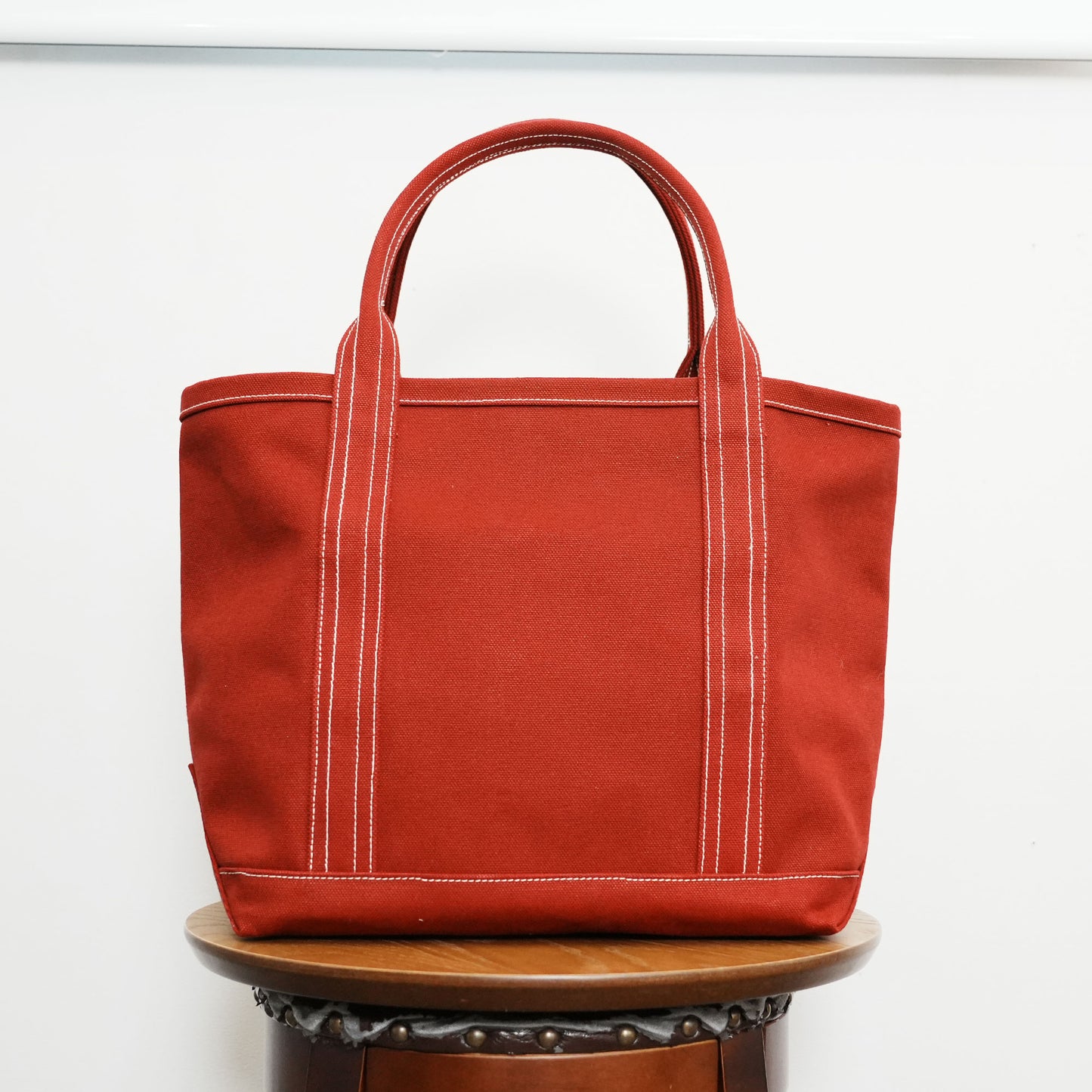 【100-Year Tote】極厚4号帆布 ハンドメイド トートバッグ レッド｜100年愛せるタフな極厚4号キャンバス