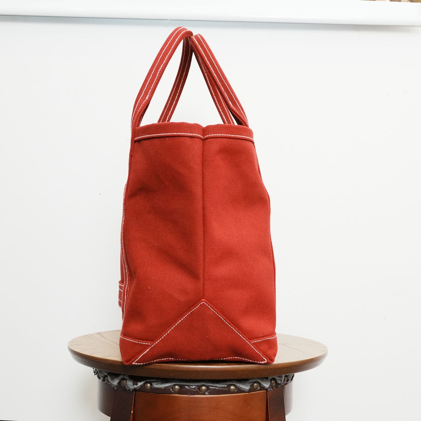 【100-Year Tote】極厚4号帆布 ハンドメイド トートバッグ レッド｜100年愛せるタフな極厚4号キャンバス