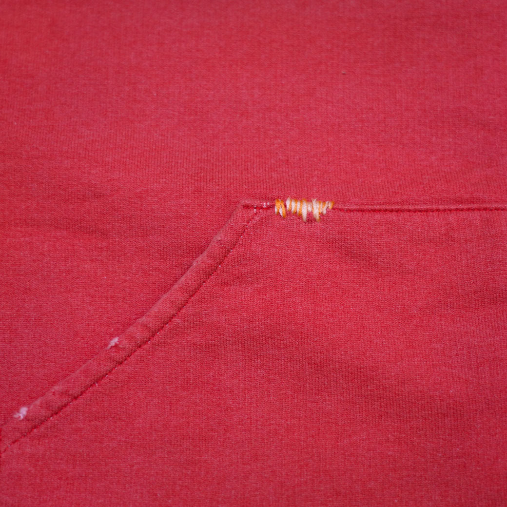 ヴィンテージ加工 半袖スウェットTシャツ アッシュレッド