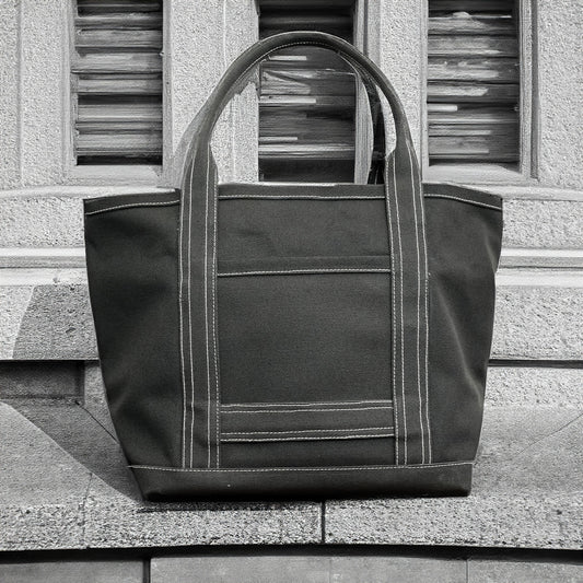 極厚4号帆布 ハンドメイド トートバッグ ブラック｜100年愛せるタフな極厚4号キャンバス