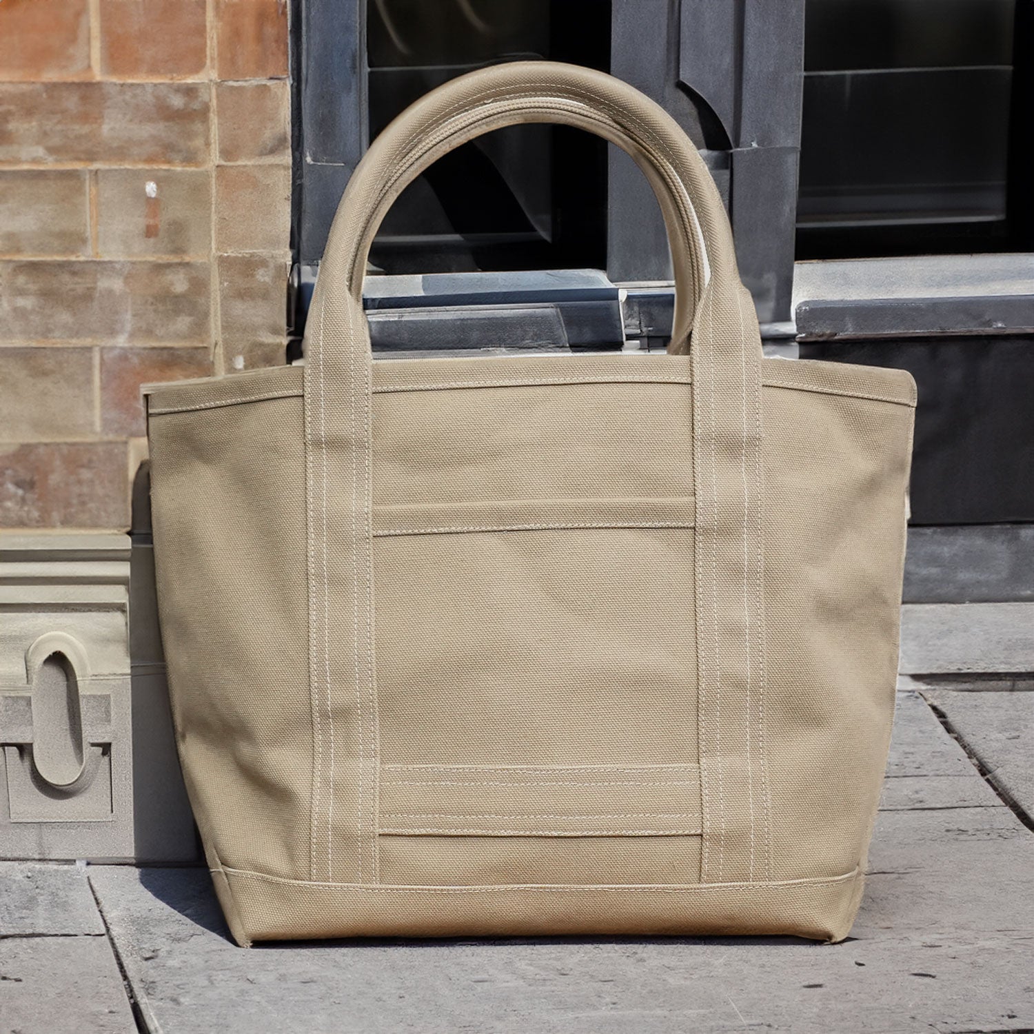 100-Year Tote】極厚4号帆布 ハンドメイド トートバッグ サンド