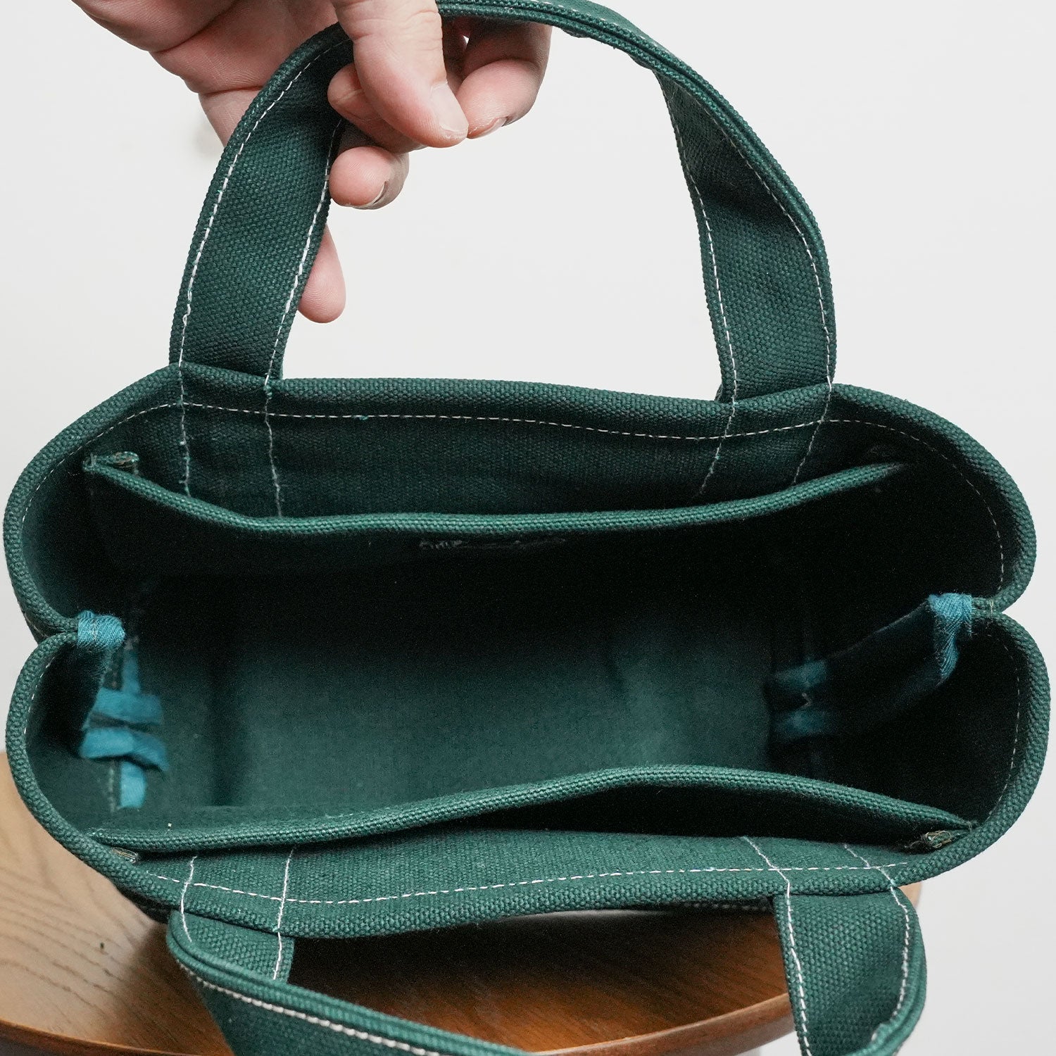 100-Year Tote】極厚4号帆布 ハンドメイド トートバッグ グリーン(ミニ