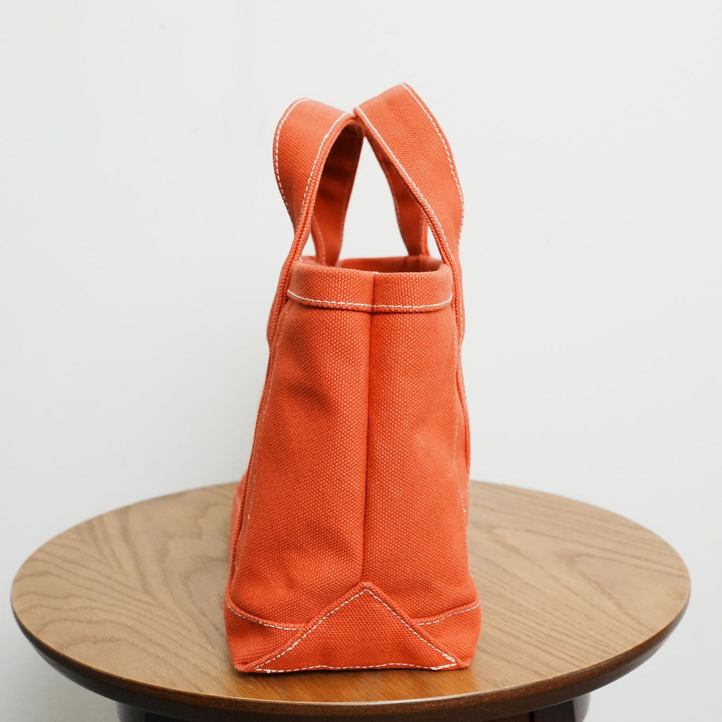 【100-Year Tote】極厚4号帆布 ハンドメイド トートバッグ オレンジ(ミニ)｜100年愛せるタフな極厚4号キャンバス