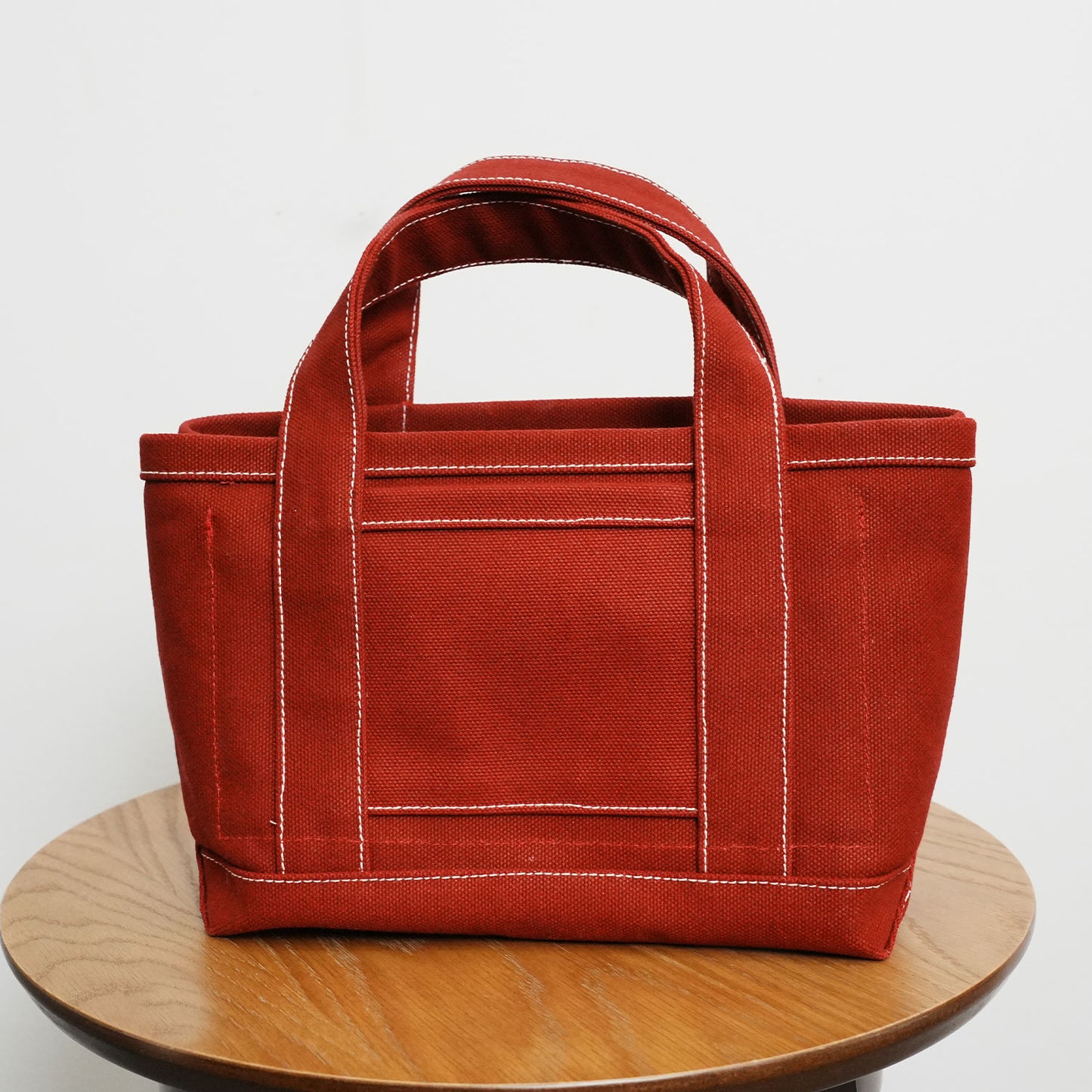 【100-Year Tote】極厚4号帆布 ハンドメイド トートバッグ レッド(ミニ)｜100年愛せるタフな極厚4号キャンバス