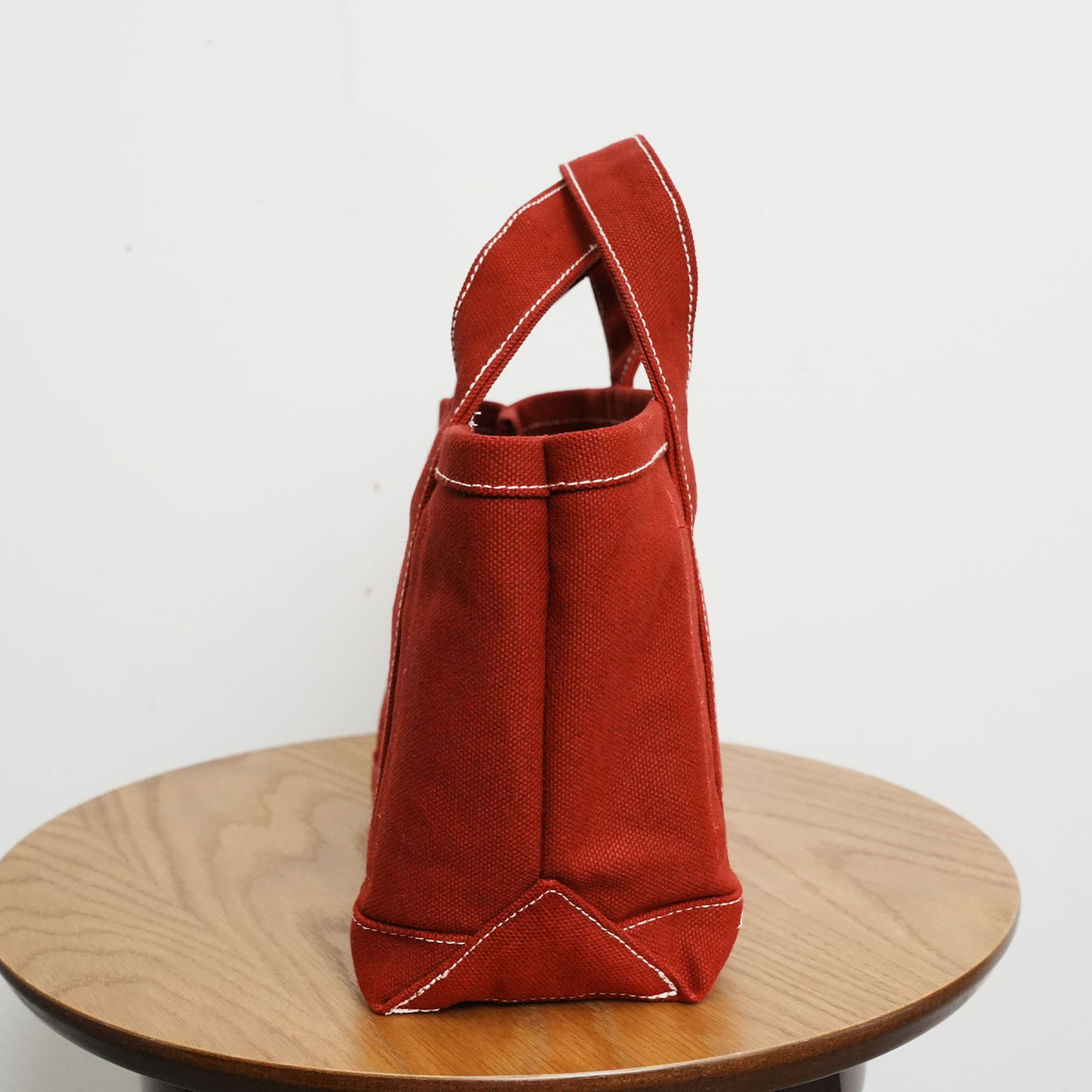 【100-Year Tote】極厚4号帆布 ハンドメイド トートバッグ レッド(ミニ)｜100年愛せるタフな極厚4号キャンバス