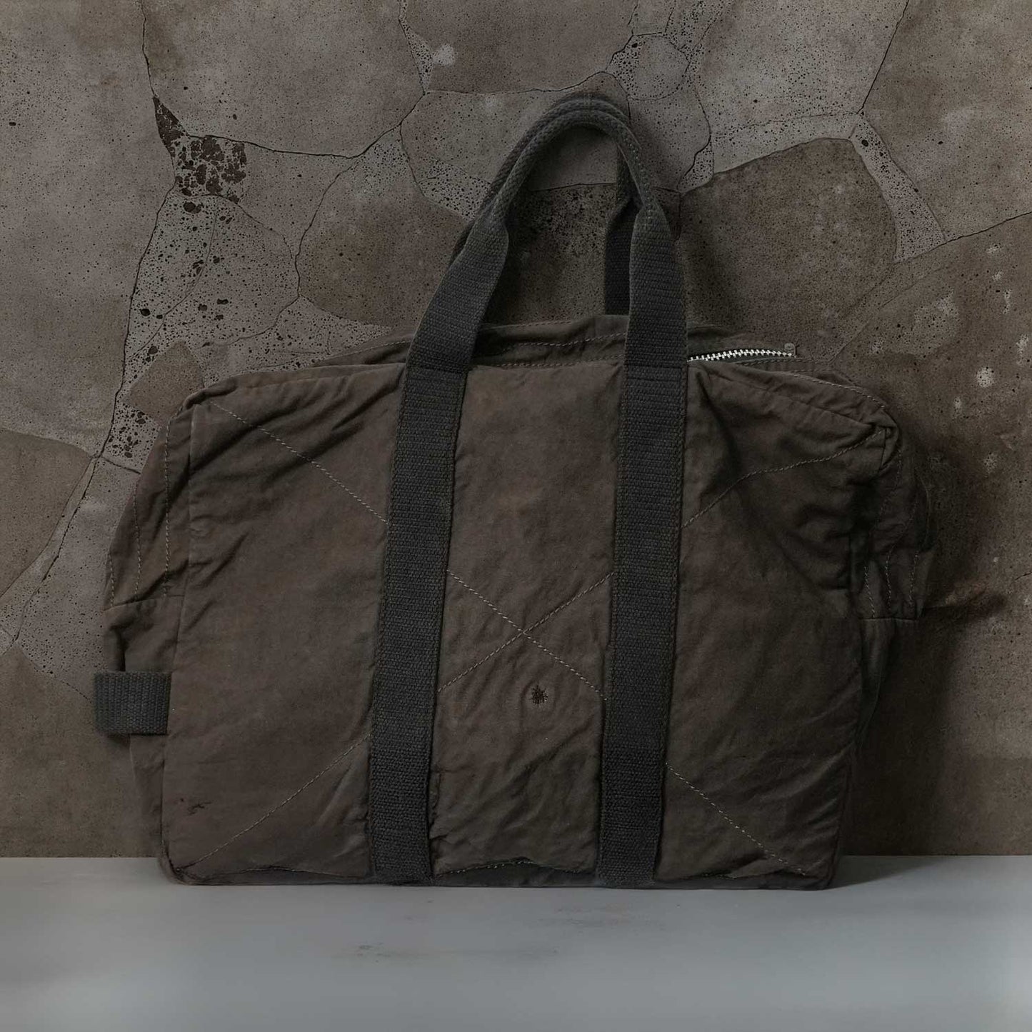 FRENCH MILITARY BLACK DYED DUFFEL BAG 50sフランス軍テント × USミリタリーダッフルリメイク