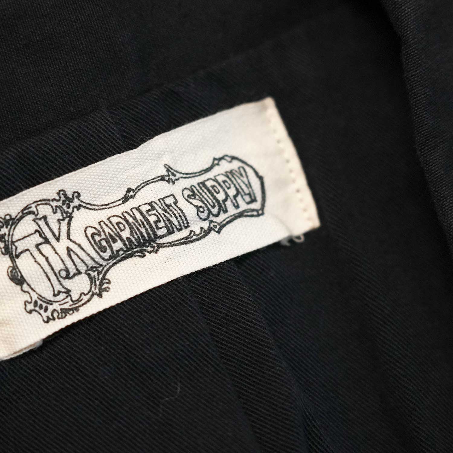 1950s French Military Tent Fabric Navy-Dyed Remake Riders Jacket