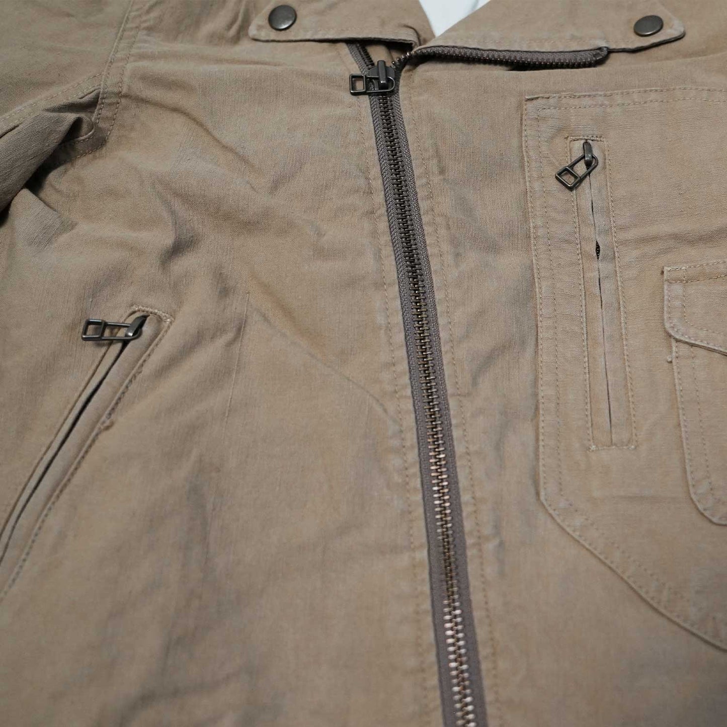 50’s フランス軍テント生地 リメイクライダースジャケット 1950s French Military Tent Fabric Remake Riders Jacket