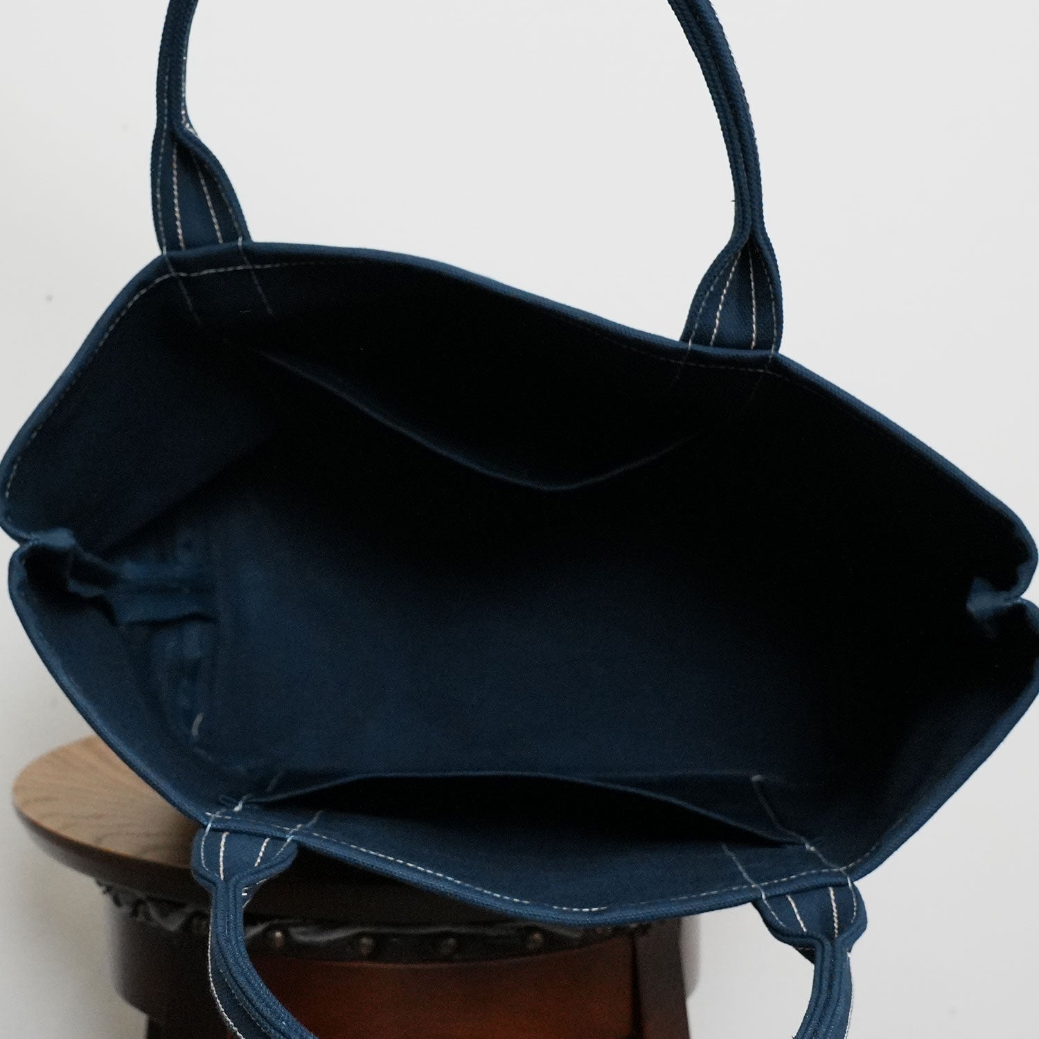 100-Year Tote】極厚4号帆布 ハンドメイド トートバッグ ネイビー|100 100-Year Tote】極厚4号帆布 ハンドメイド トートバッグ ネイビー|100