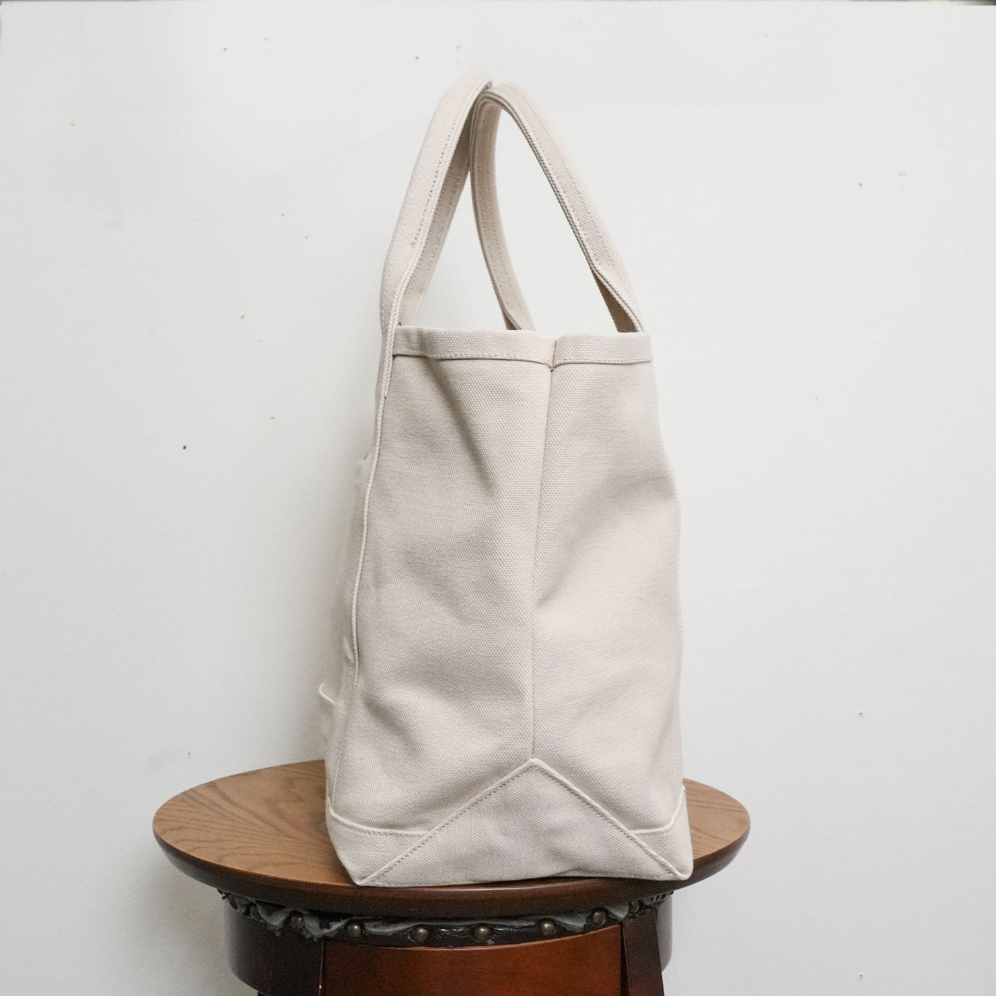 【100-Year Tote】極厚4号帆布 ハンドメイド トートバッグ ホワイト｜100年愛せるタフな極厚4号キャンバス