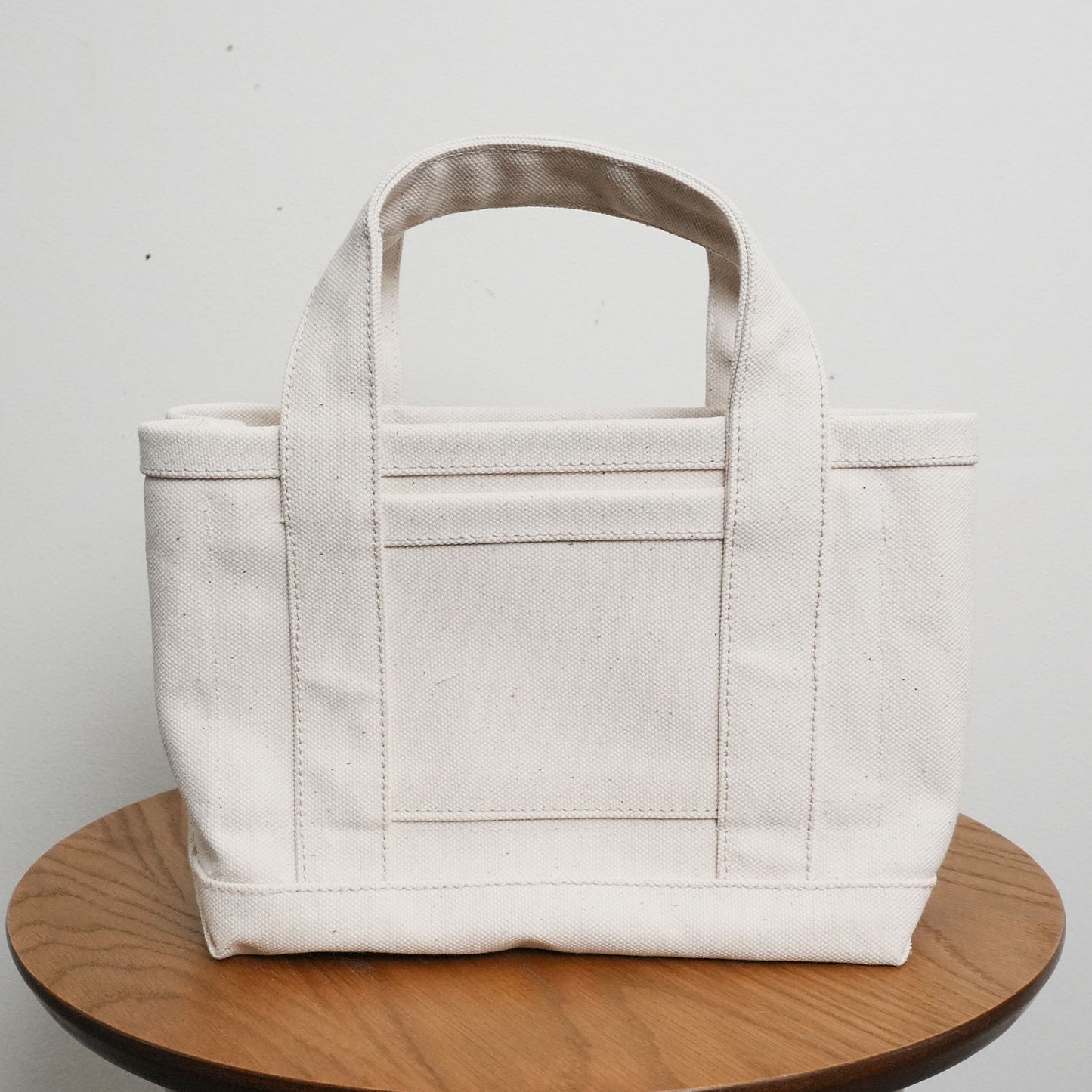 【100-Year Tote-mini】極厚4号帆布 ハンドメイド トートバッグ ホワイト(ミニ)｜100年愛せるタフな極厚4号キャンバス