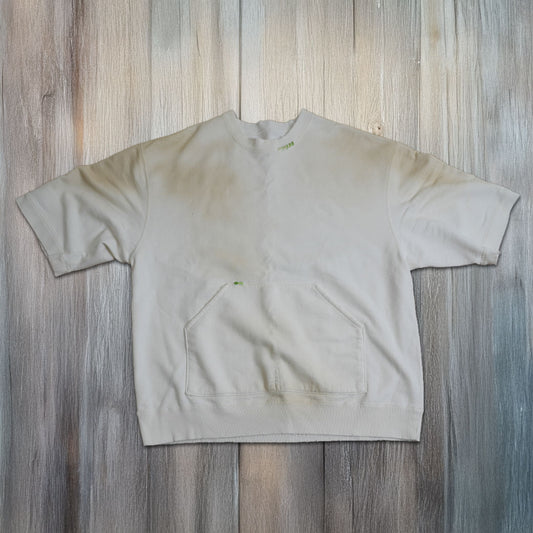 ヴィンテージ加工 半袖スウェットTシャツ ミルクエクリュ