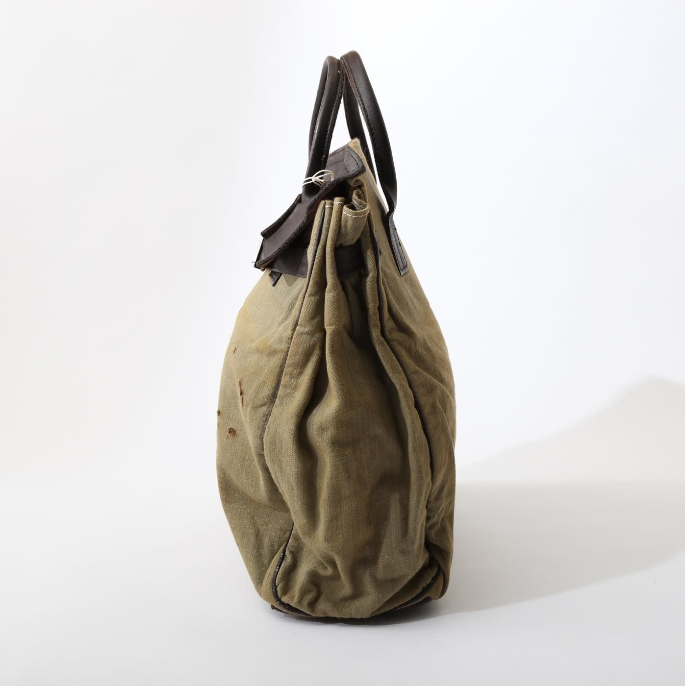 トラベルバッグ（TK-21LB-DF）(イタリア軍デットストックベッドカバーリメイク)ダメージ加工｜T.K GARMENT SUPPLY｜リメイク・リサイクル・ナチュラルをメインコンセプトとして掲げたブランド4
