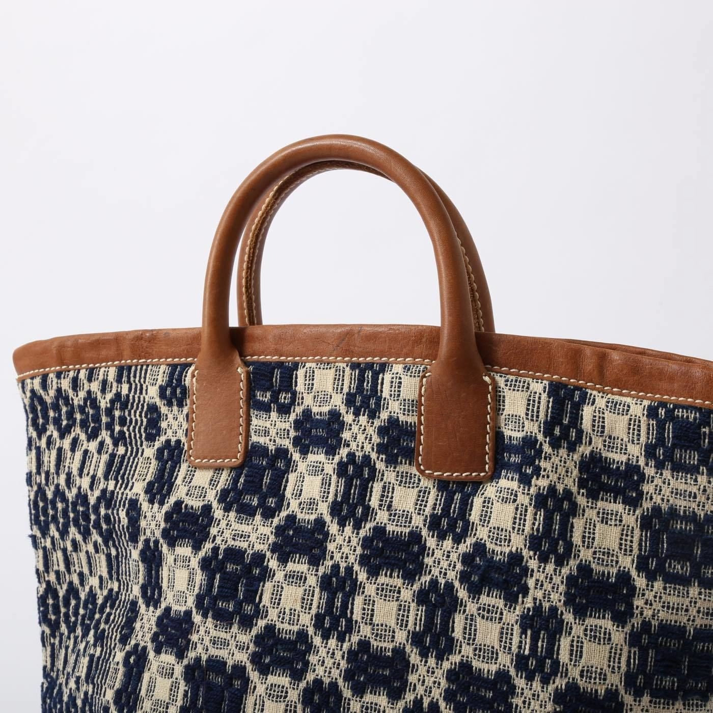 トートバッグ（TK-08BL）(1800年代US製のニット生地リメイク)｜T.K GARMENT SUPPLY｜リメイク・リサイクル・ナチュラルをメインコンセプトとして掲げたブランド3