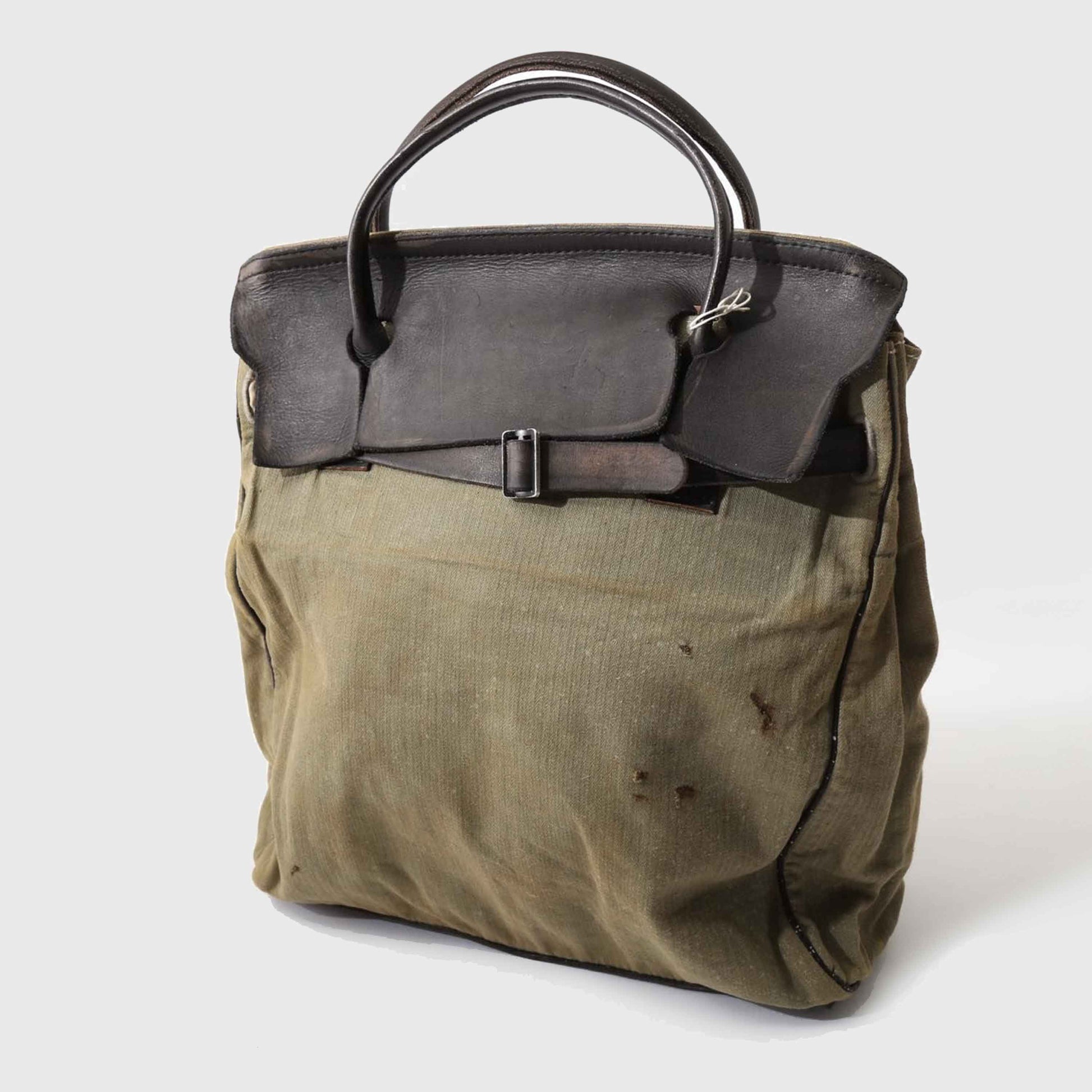 トラベルバッグ（TK-21LB-DF）(イタリア軍デットストックベッドカバーリメイク)ダメージ加工｜T.K GARMENT SUPPLY｜リメイク・リサイクル・ナチュラルをメインコンセプトとして掲げたブランド