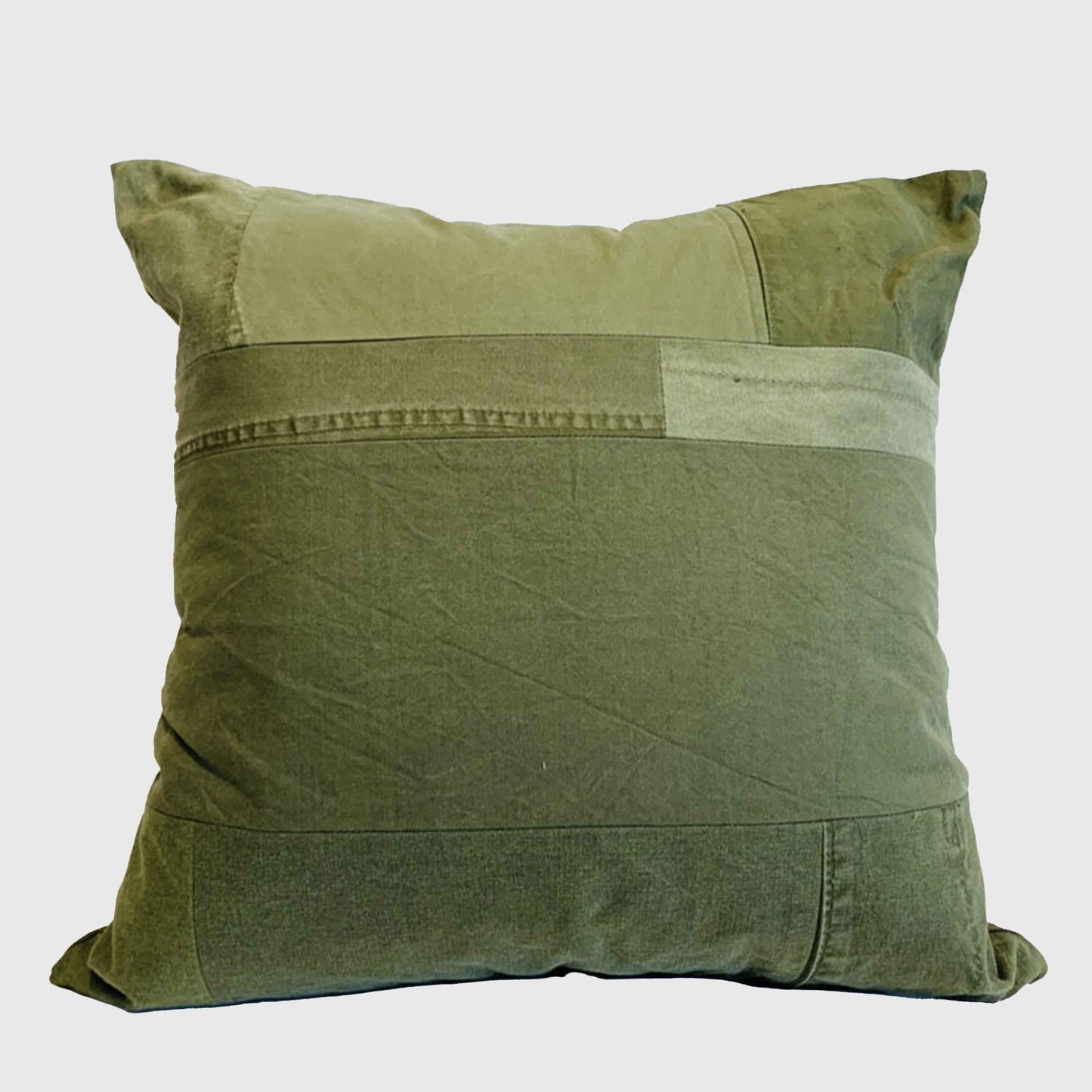 TK-Boro クッション・ミニ(US軍ヴィンテージテントパッチワーククッションBOROスタイル)｜T.K GARMENT SUPPLY｜リメイク・リサイクル・ナチュラルをメインコンセプトとして掲げたブランド