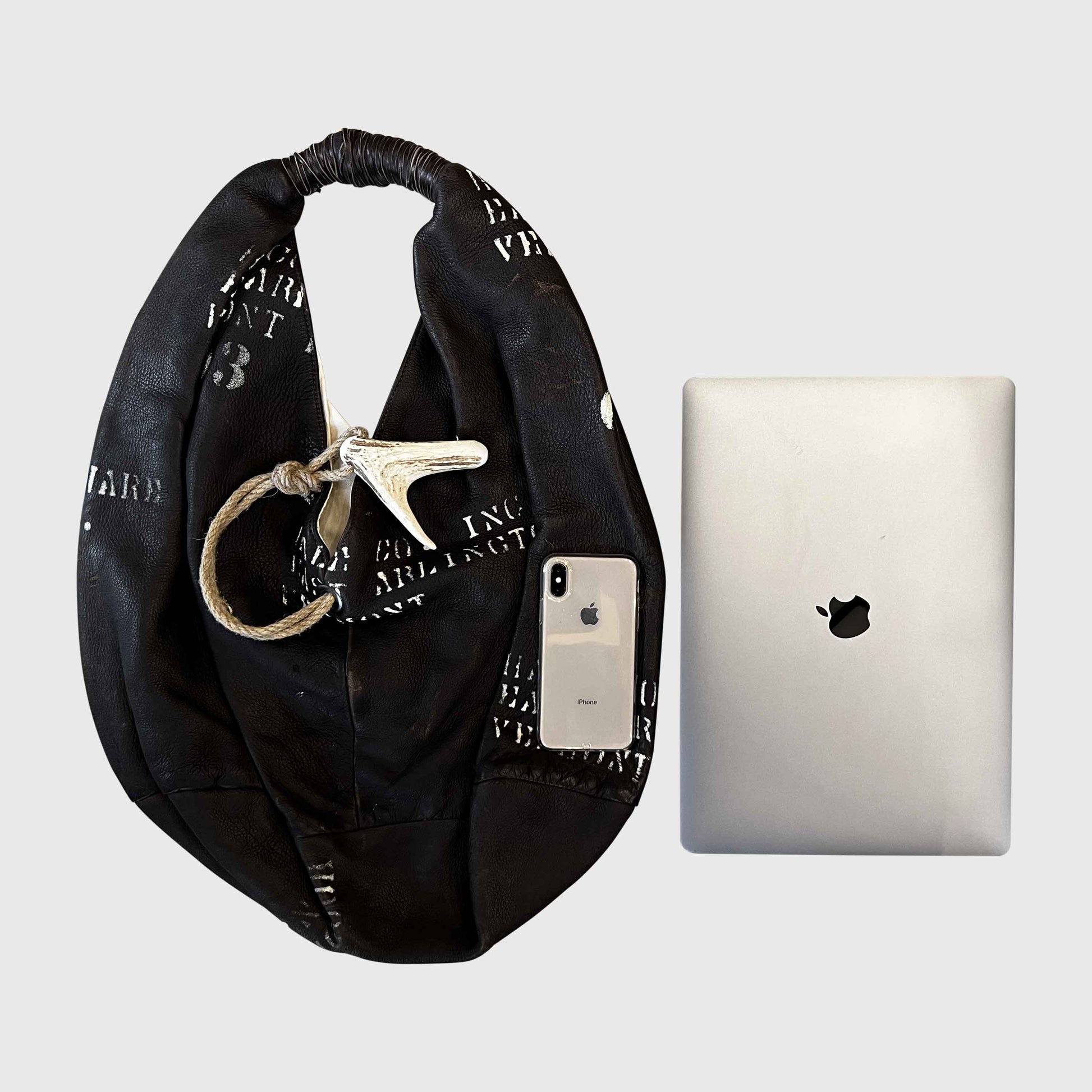 ショルダーバッグ(ビンテージレザー(鹿皮)リメイク)｜T.K GARMENT SUPPLY｜リメイク・リサイクル・ナチュラルをメインコンセプトとして掲げたブランド PC　スマホ　比較