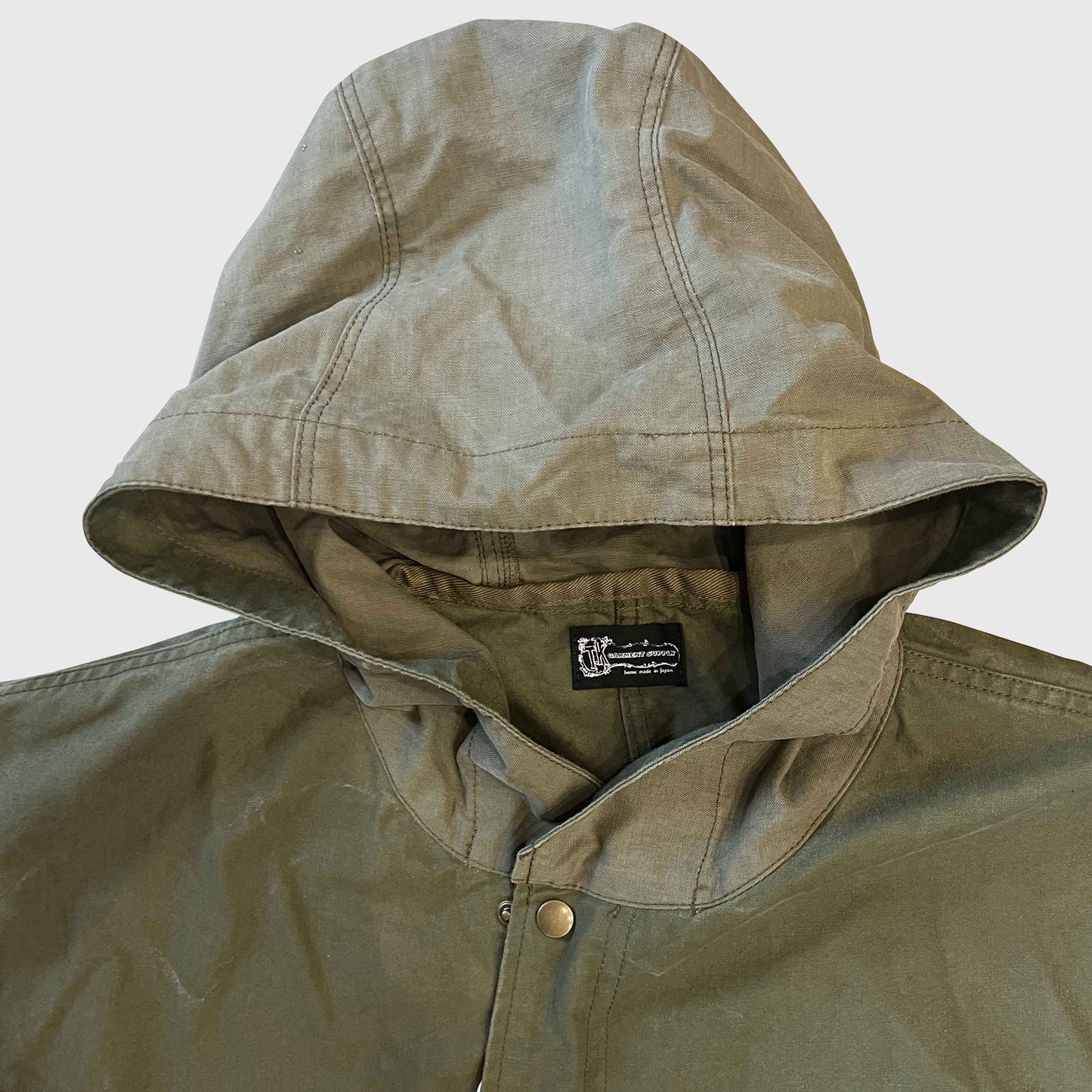 M51 フード付ロングコート(US ARMYヴィンテージクロスリメイク)T.K GARMENT SUPPLY｜リメイク・リサイクル・ナチュラルをメインコンセプトとして掲げたブランド　フード