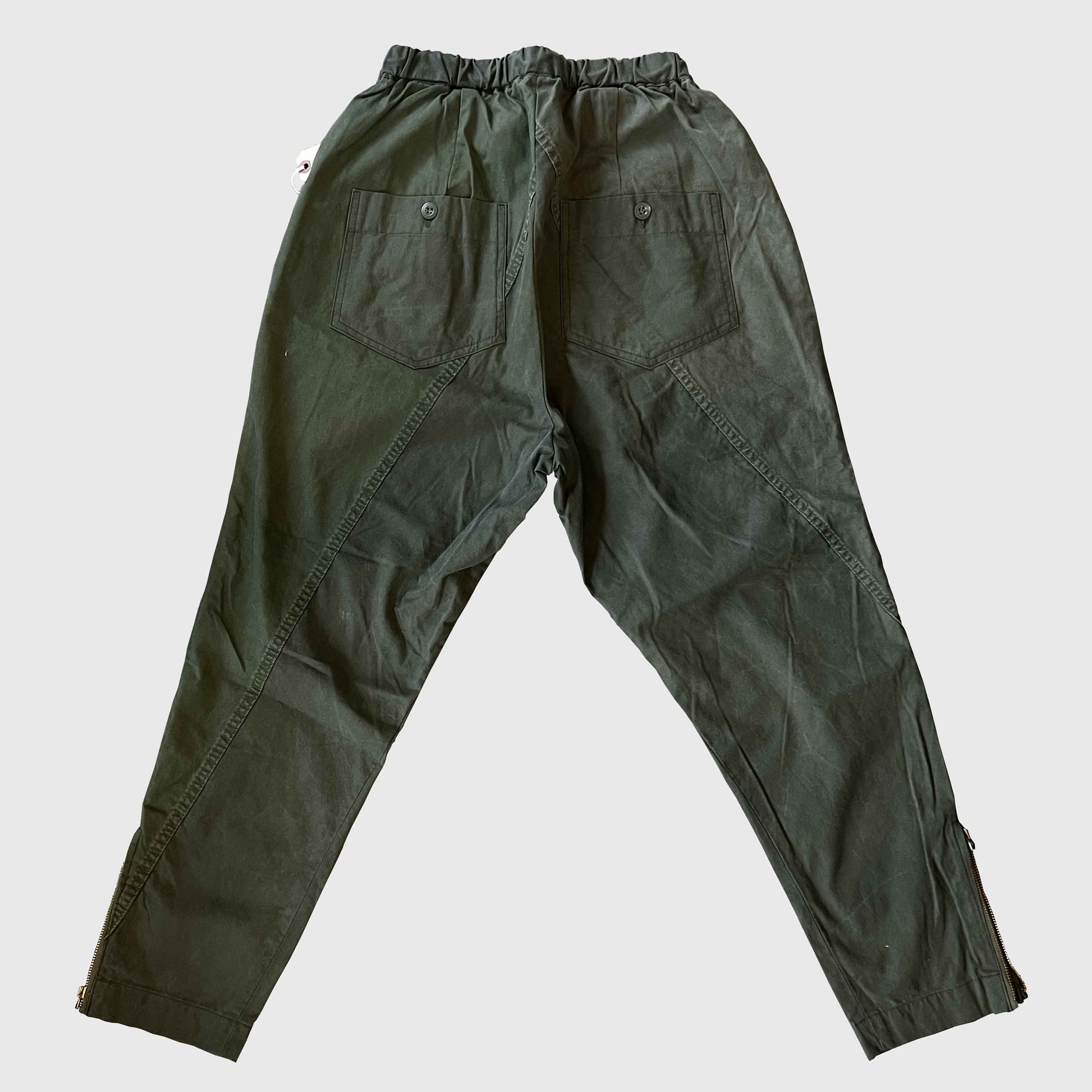 クライミングパンツ(USビンテージテントリメイク)｜T.K GARMENT SUPPLY｜リメイク・リサイクル・ナチュラルをメインコンセプトとして掲げたブランド　裏面