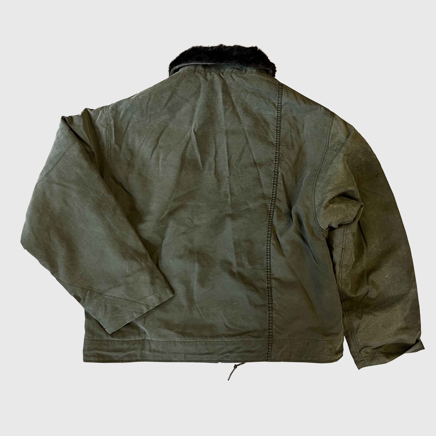 トラベラー・デッキジャケット（US ARMYビンテージテントリメイク）｜T.K GARMENT SUPPLY｜リメイク・リサイクル・ナチュラルをメインコンセプトとして掲げたブランド　背面