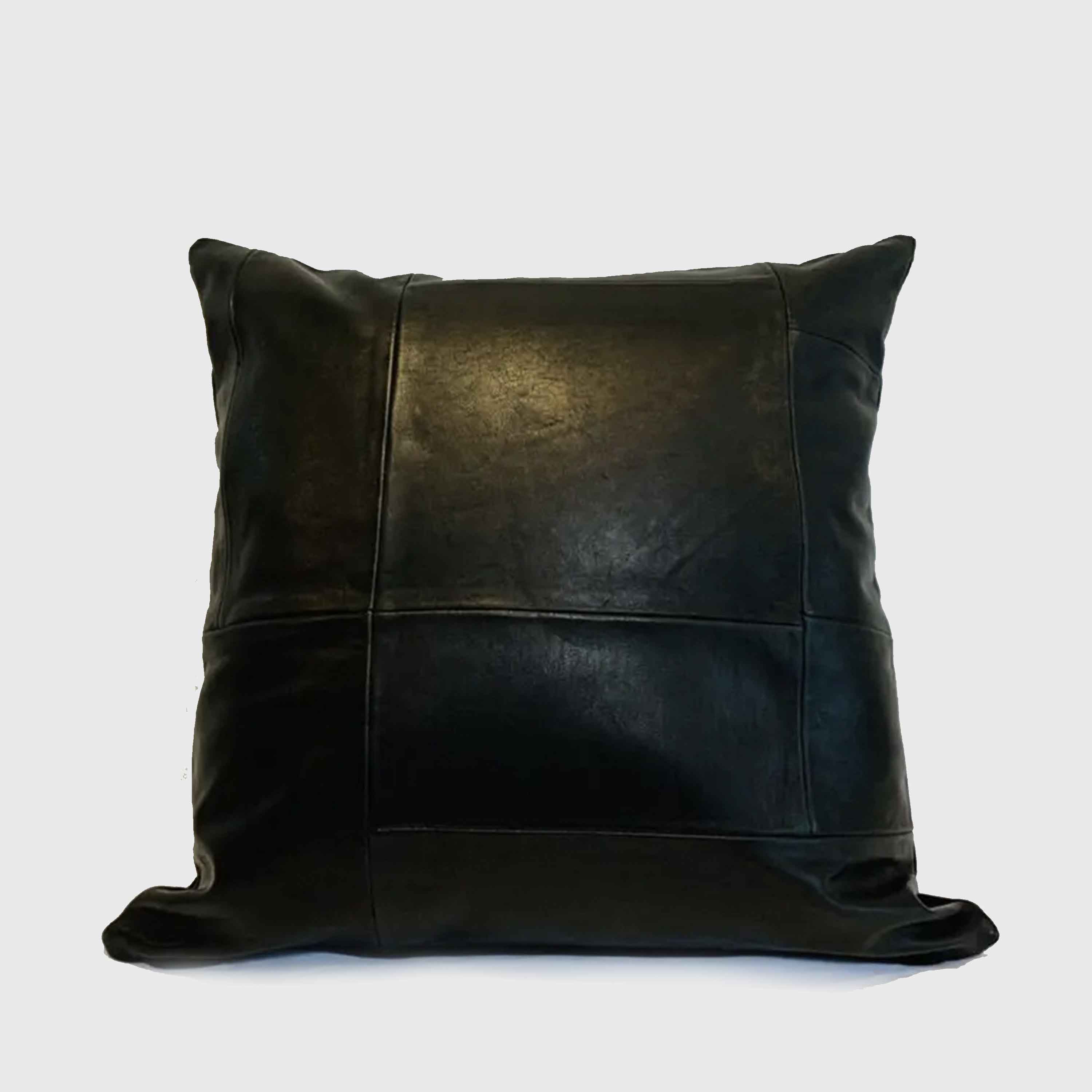 TK-Leather クッション（TKR-CS-LPTW45）(馬革＆牛革パッチワーク45cm