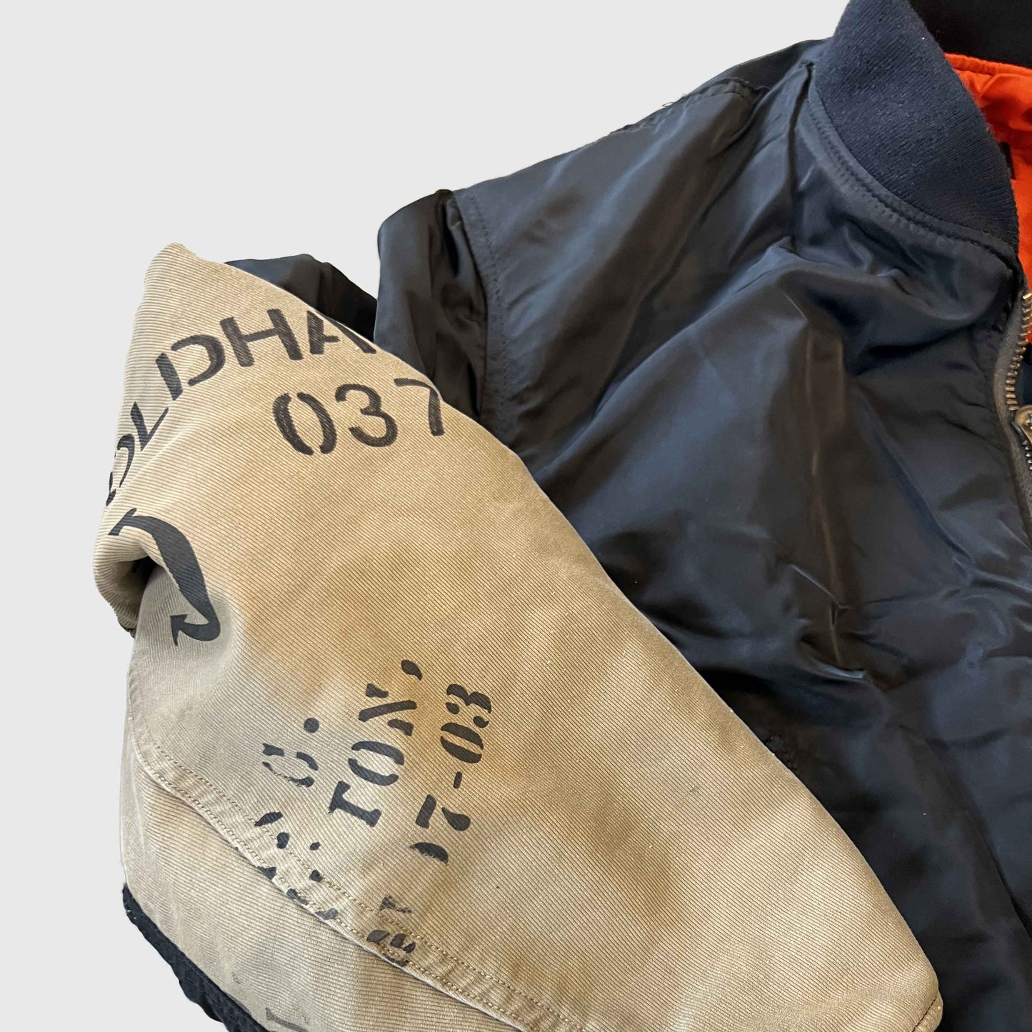 MA1リメイクフライトジャケット｜T.K GARMENT SUPPLY｜リメイク・リサイクル・ナチュラルをメインコンセプトとして掲げたブランド　袖