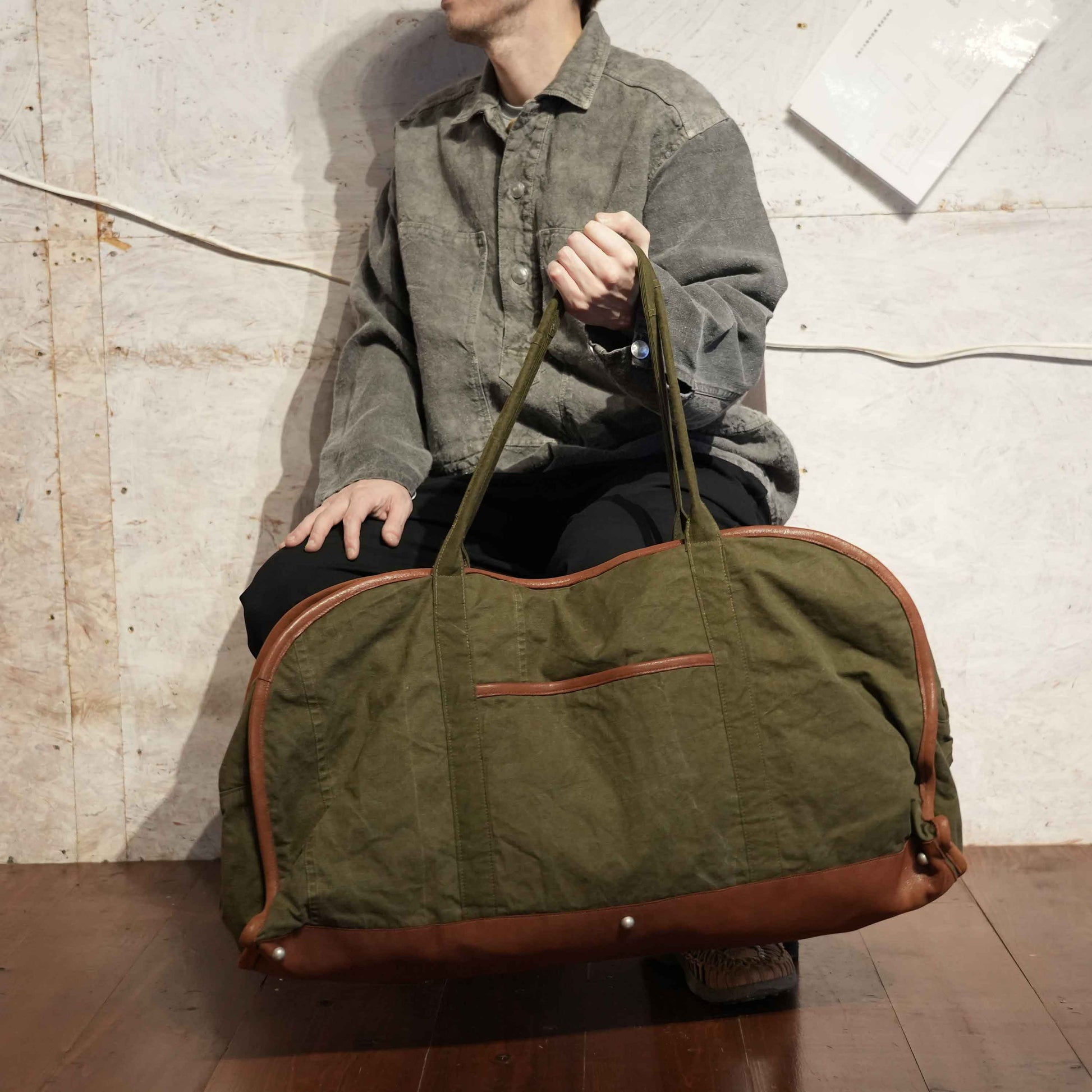 トラベルバッグ(USテントリメイク)｜３サイズ｜T.K GARMENT SUPPLY｜リメイク・リサイクル・ナチュラルをメインコンセプトとして掲げたブランド7